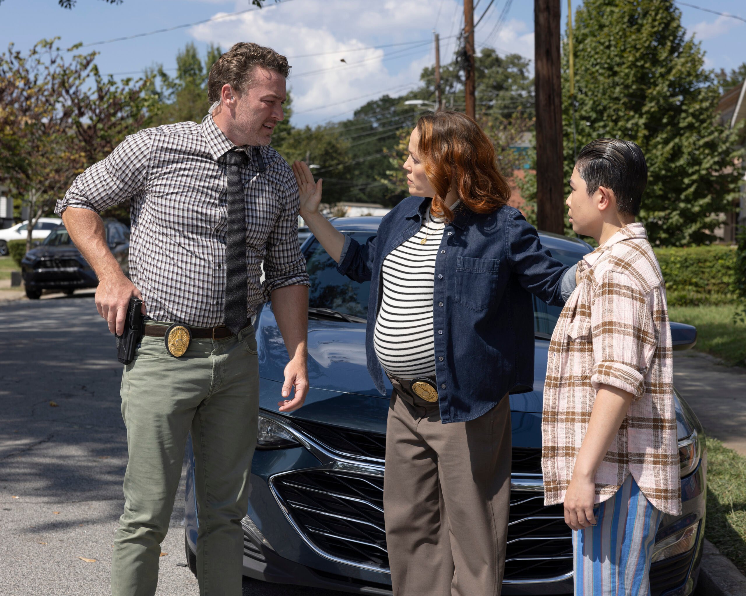 Jake McLaughlin, Erica Christensen, Cora Lu Tran