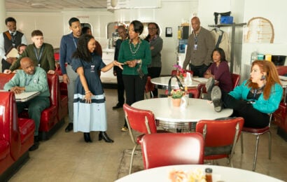 WILLIAM STANFORD DAVIS, CHRIS PERFETTI, TYLER JAMES WILLIAMS, QUINTA BRUNSON, SHERYL LEE RALPH, LISA ANN WALTER Abbott Elementary Season 5 Episode 11 Review: Mall Part 3: Heroes 