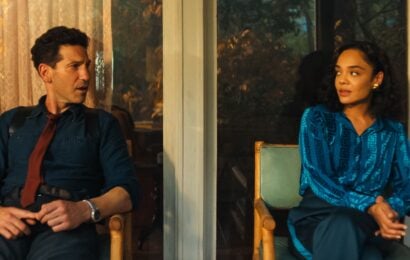 Jon Bernthal as Detective Jack Harper and Tessa Thompson as Anna in Episode #101 of His & Hers His & Hers Review: Everyone’s Attractive But No One’s Trustworthy in This Overstuffed Thriller 