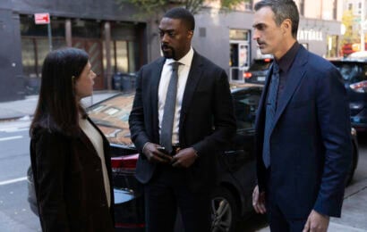 Law & Order Season 25 Episode 9, "Dream On" - (l-r) Maura Tierney as Lieutenant Jessica Brady, David Ajala as Det. Theo Walker, and Reid Scott as Detective Vincent Riley Law & Order Season 25 Episode 10 Review: Dream On 