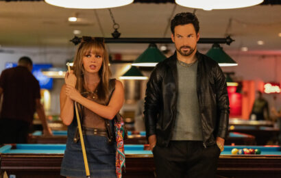 Wild Cards Season 3 Episode 1, "Rack 'Em Up" -- Vanessa Morgan as Max Mitchell and Giacomo Gianniotti as Detective Cole Ellis Wild Cards Season 3 Episode 1 Review: Rack ‘Em Up 