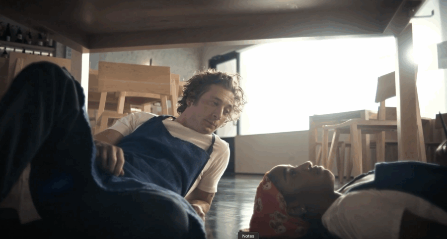 Syd and Carmy in The Bear Season 2 Episode 9, "Omelette" 