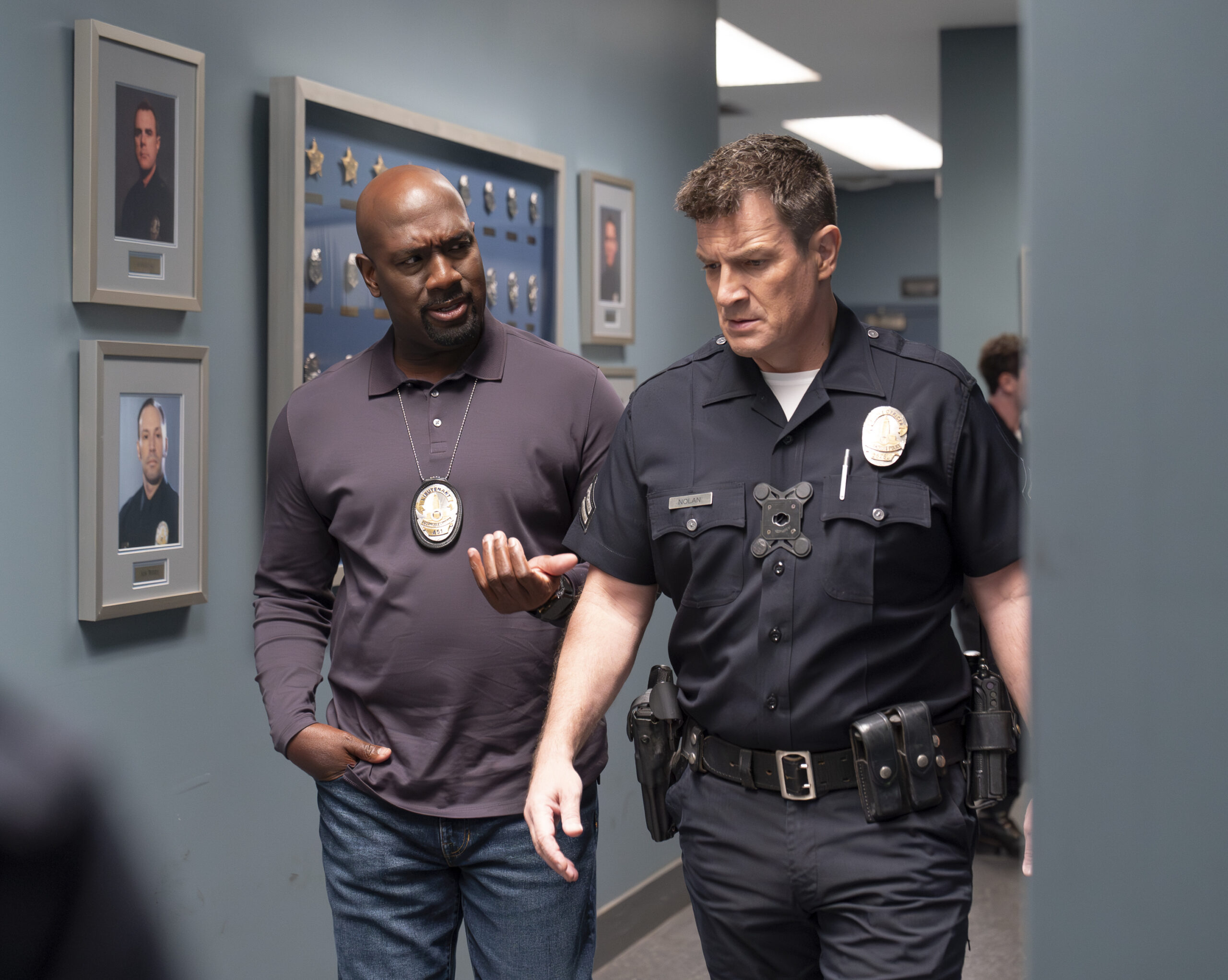 The Rookie Season 8 Episode 6, "Burn 4 Love" -- RICHARD T. JONES, NATHAN FILLION