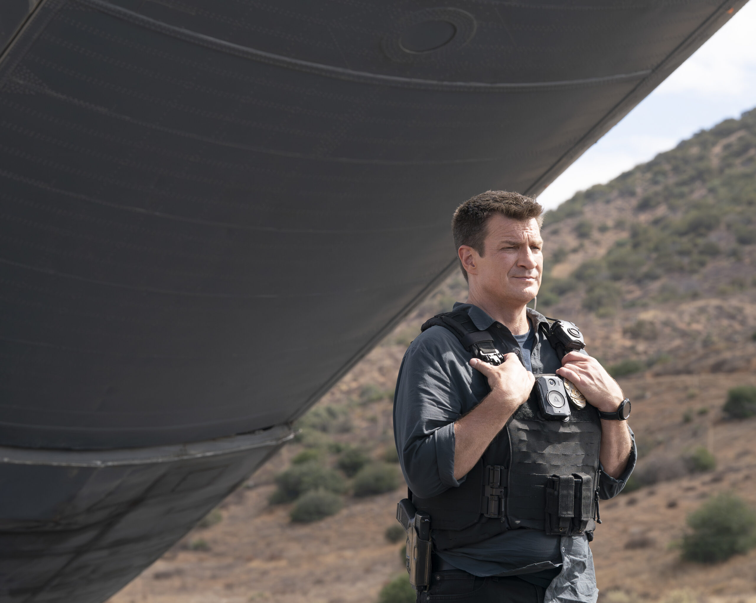 The Rookie Season 8 Episode 8, "Grand Theft Aircraft" -- NATHAN FILLION