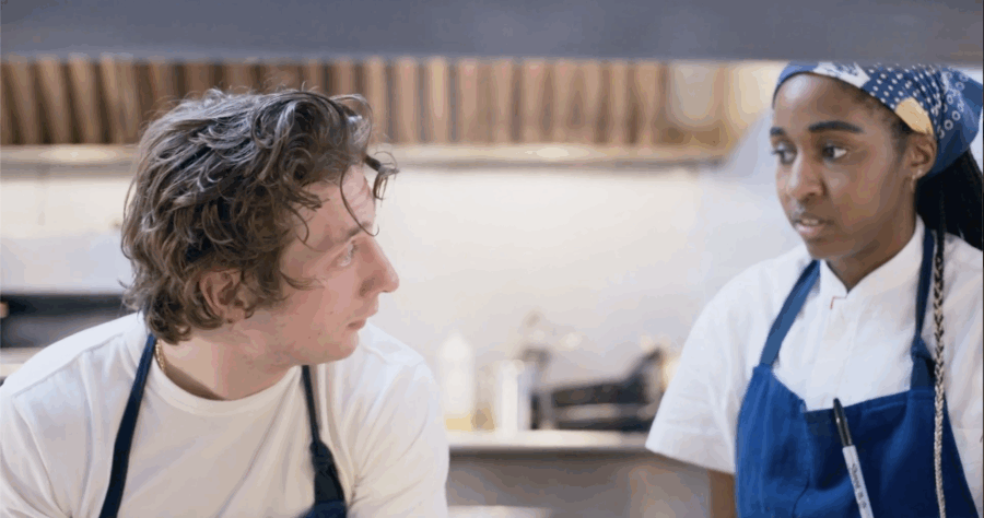 Sydney Adamu, Carmy Berzatto, The Bear Season 1 Episode 7, "Reviews" 