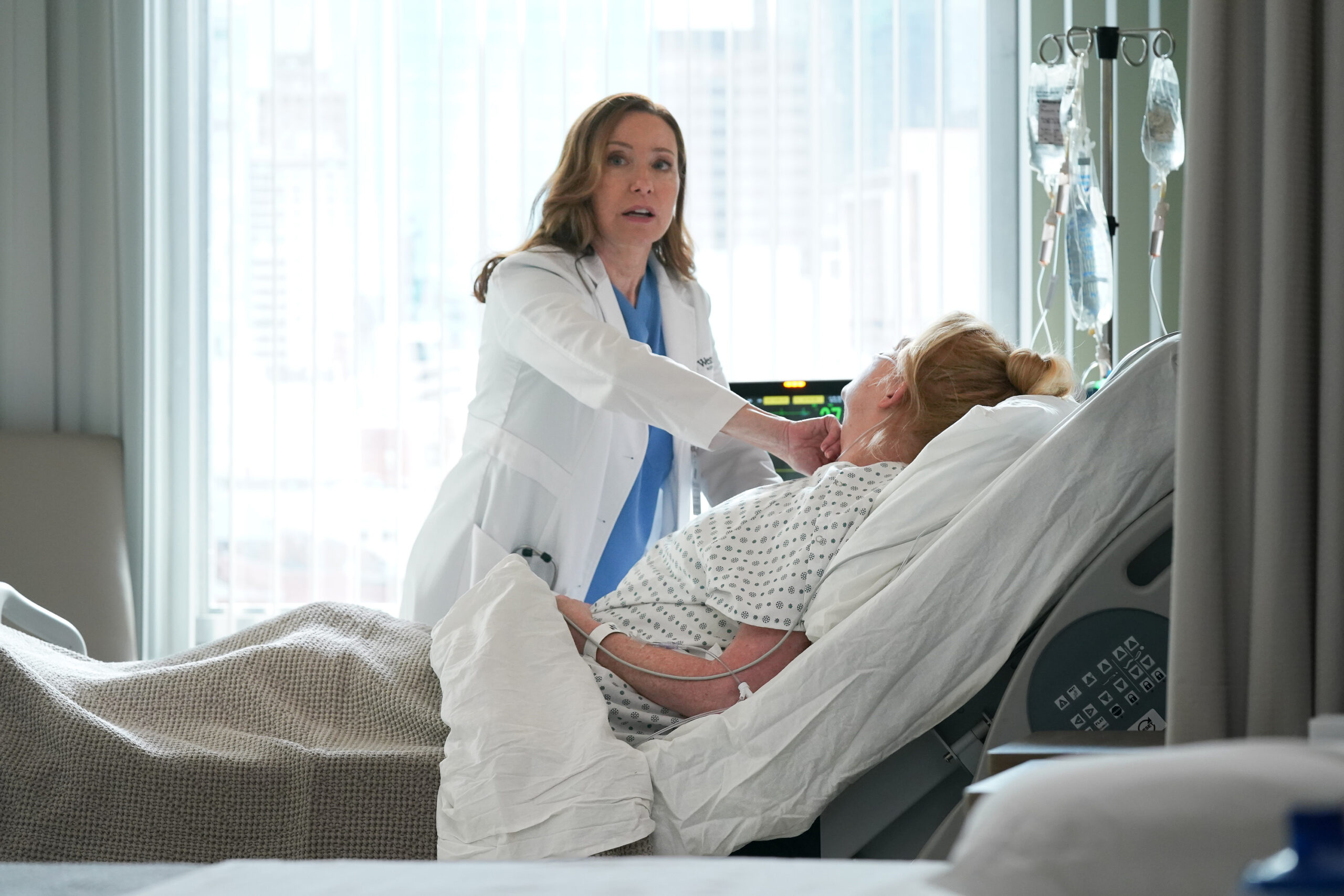 Still from Doc Season 2 Episode 15 of Molly Parker and Johanna Day pictured from left to right.