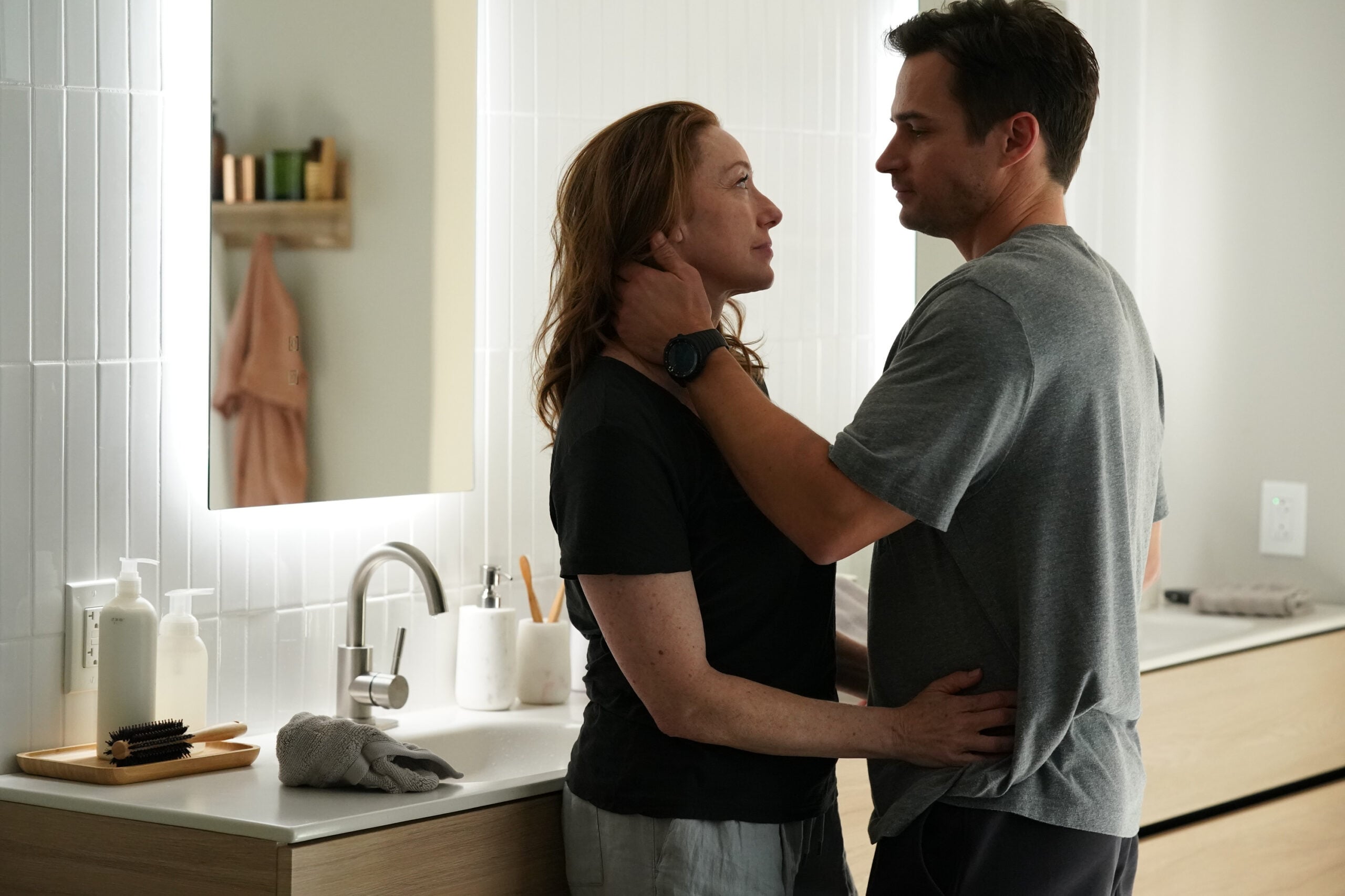 Still from Doc Season 2 Episode 15 of Molly Parker and Jon-Michael Ecker pictured from left to right.