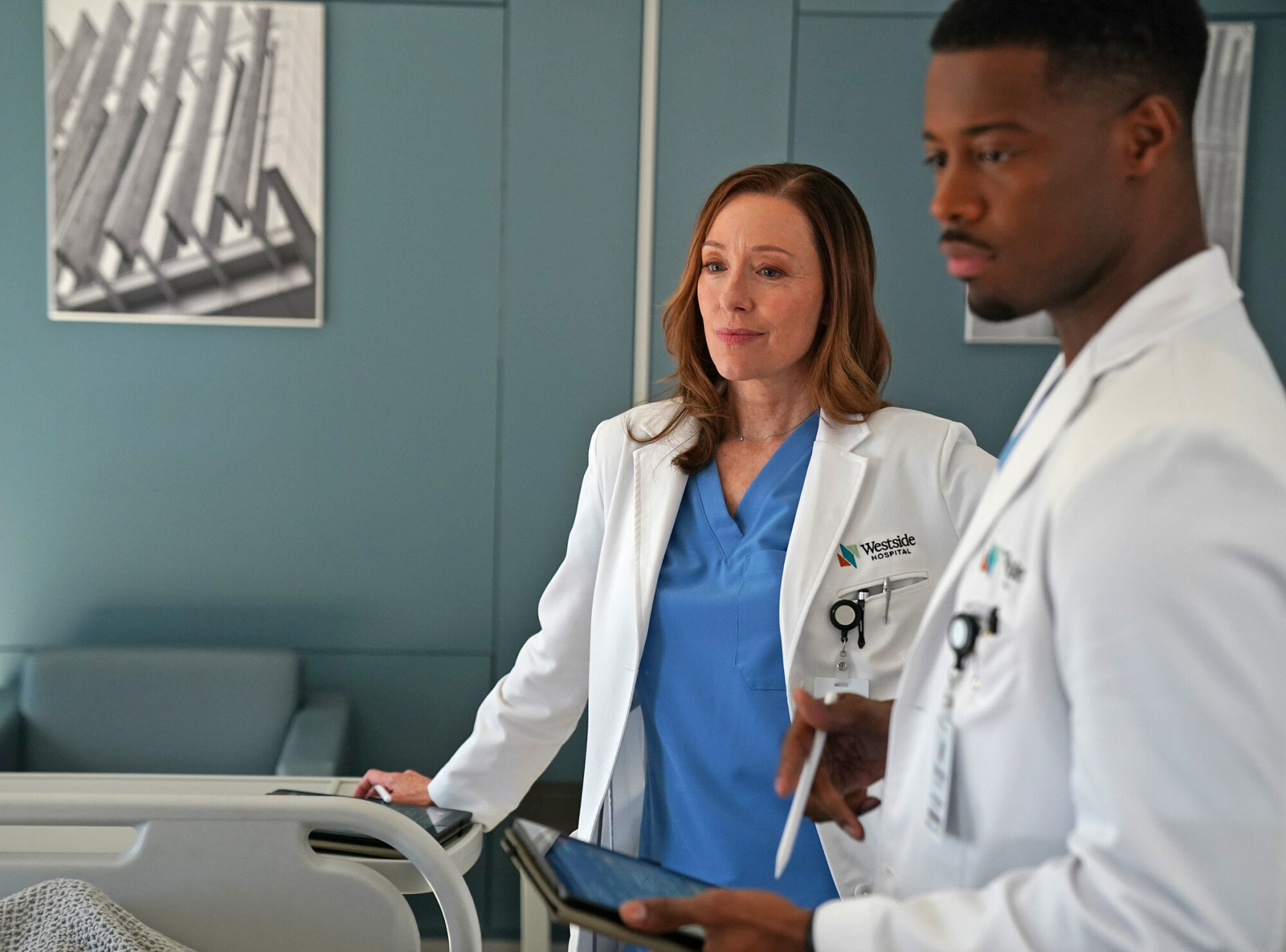 Still from Doc Season 2 Episode 16 of Molly Parker and Patrick Walker pictured from left to right. What to Expect from Doc Season 2 Episode 16: Best We Can Do Still from Doc Season 2 Episode 16 of Molly Parker and Patrick Walker pictured from left to right.
