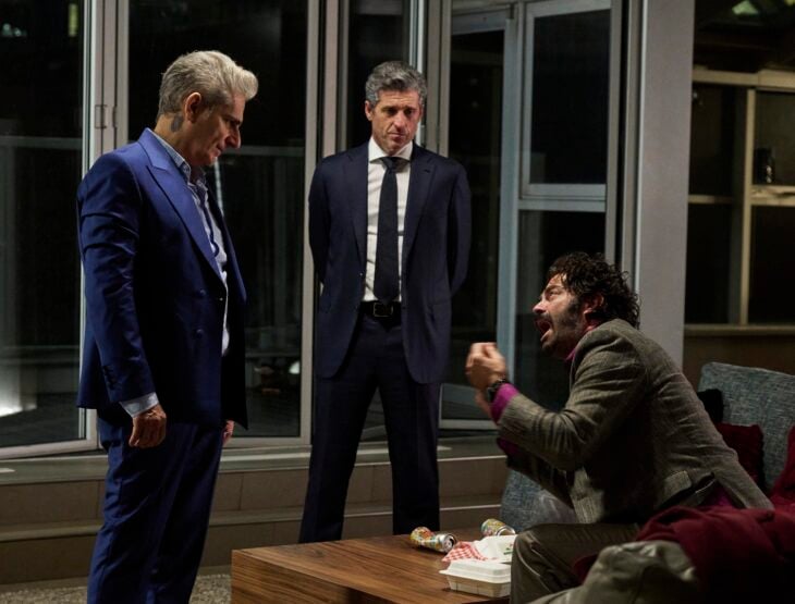 MEMORY OF A KILLER: L-R: Michael Imperioli, Patrick Dempsey, and Michael Masini in "Betrayal" © 2026 Fox Media LLC. (CR: Christos Kalohoridis / FOX) | Tell-Tale TV MEMORY OF A KILLER: L-R: Michael Imperioli, Patrick Dempsey, and Michael Masini in "Betrayal" © 2026 Fox Media LLC. (CR: Christos Kalohoridis / FOX) Memory of a Killer Season 1 Episode 5 Review: Betrayal