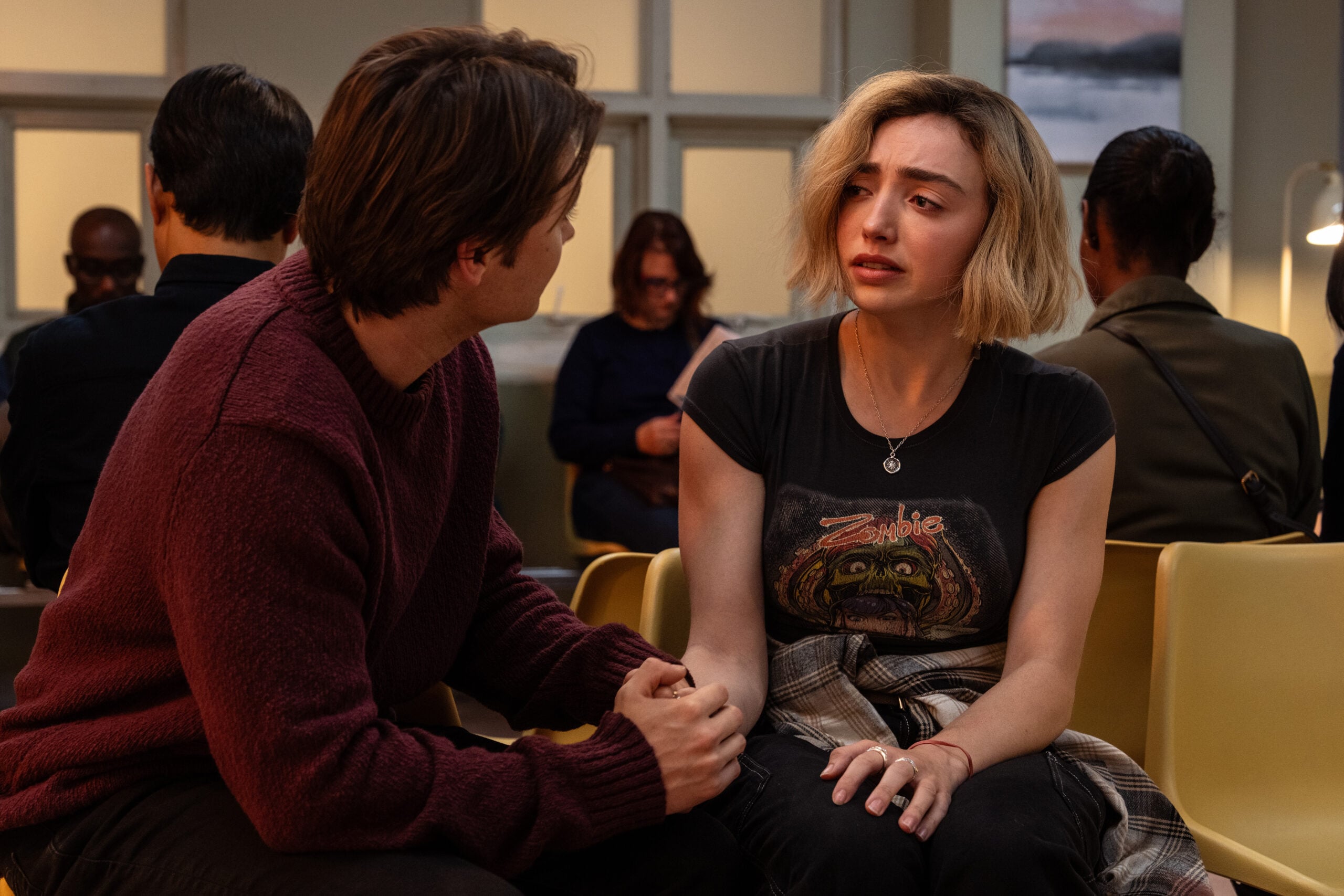 Midsomester | Tell-Tale TV School Spirits Season 3 Episode 7, "Midsomester" - (l-r) Spencer Macpherson as Xavier Baxter and Peyton List as Maddie Nears