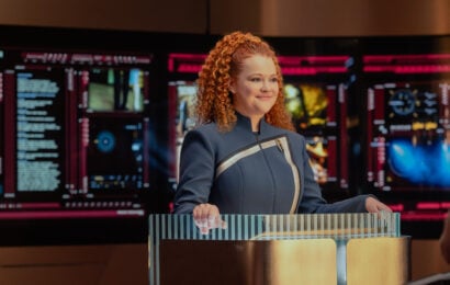 Still from Star Trek: Starfleet Academy Season 1 Episode 8 of Mary Wiseman as Tilly. Star Trek: Starfleet Academy Season 1 Episode 8 Review: The Life of the Stars Still from Star Trek: Starfleet Academy Season 1 Episode 8 of Mary Wiseman as Tilly.