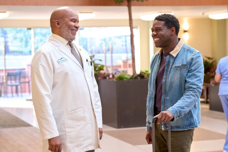 David Alan Grier as Ron and Sam Richardson as Michael on St. Denis Medical Season 2 Episode 12, "Nod and Agree." St. Denis Medical Season 2 Episode 12 Review: Nod and Agree 