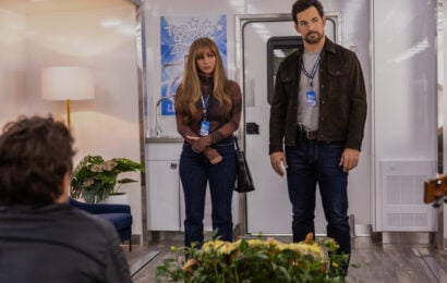 Wild Cards Season 3 Episode 2, "Quit Playing Games (With My Life)" -- Vanessa Morgan as Max Mitchell and Giacomo Gianniotti as Detective Cole Ellis Wild Cards Season 3 Episode 2 Review: Quit Playing Games (With My Life) 