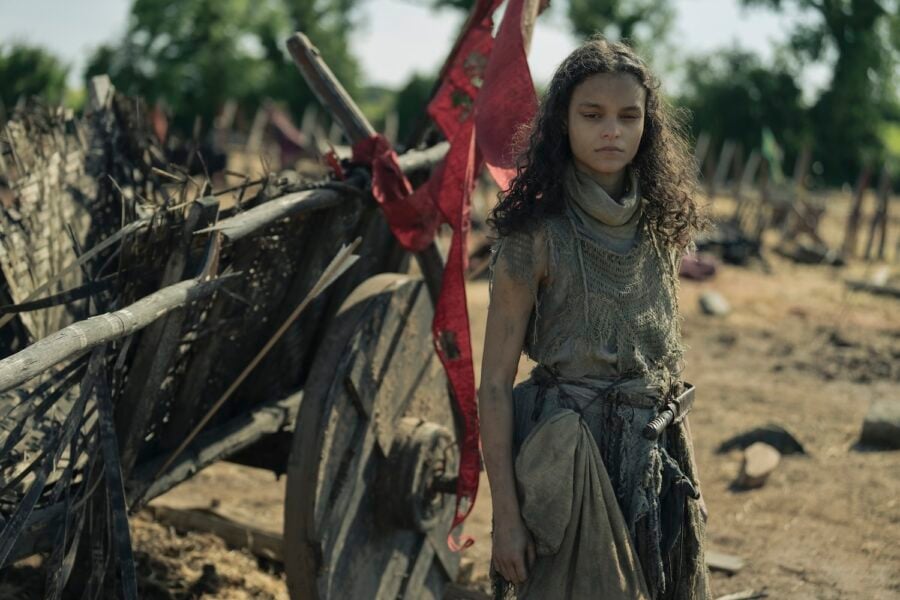 Um Cavaleiro dos Sete Reinos, temporada 1, episódio 5 – Chloe Lee (foto de Stephen Hill/HBO) | televisão reveladora A Knight of the Seven Kingdoms, temporada 1, episódio 5 - Chloe Lee (foto de Stephen Hill / HBO)