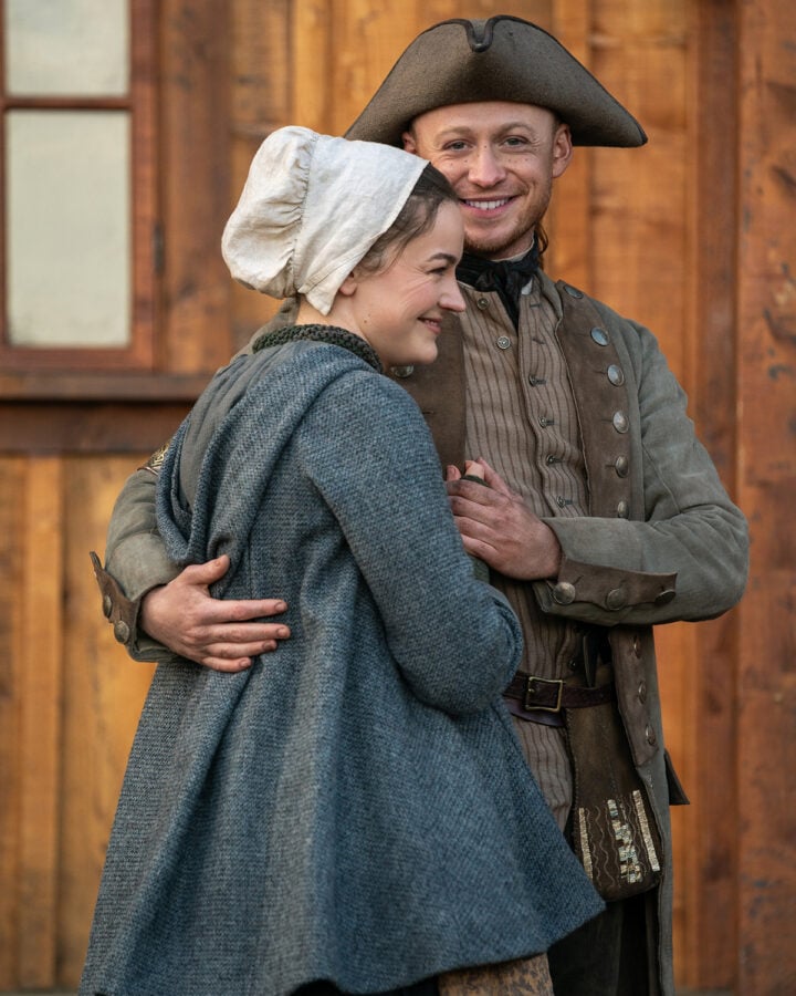 Outlander Season 8 - Izzy Meikle-Small and John Bell (Photo courtesy of STARZ)