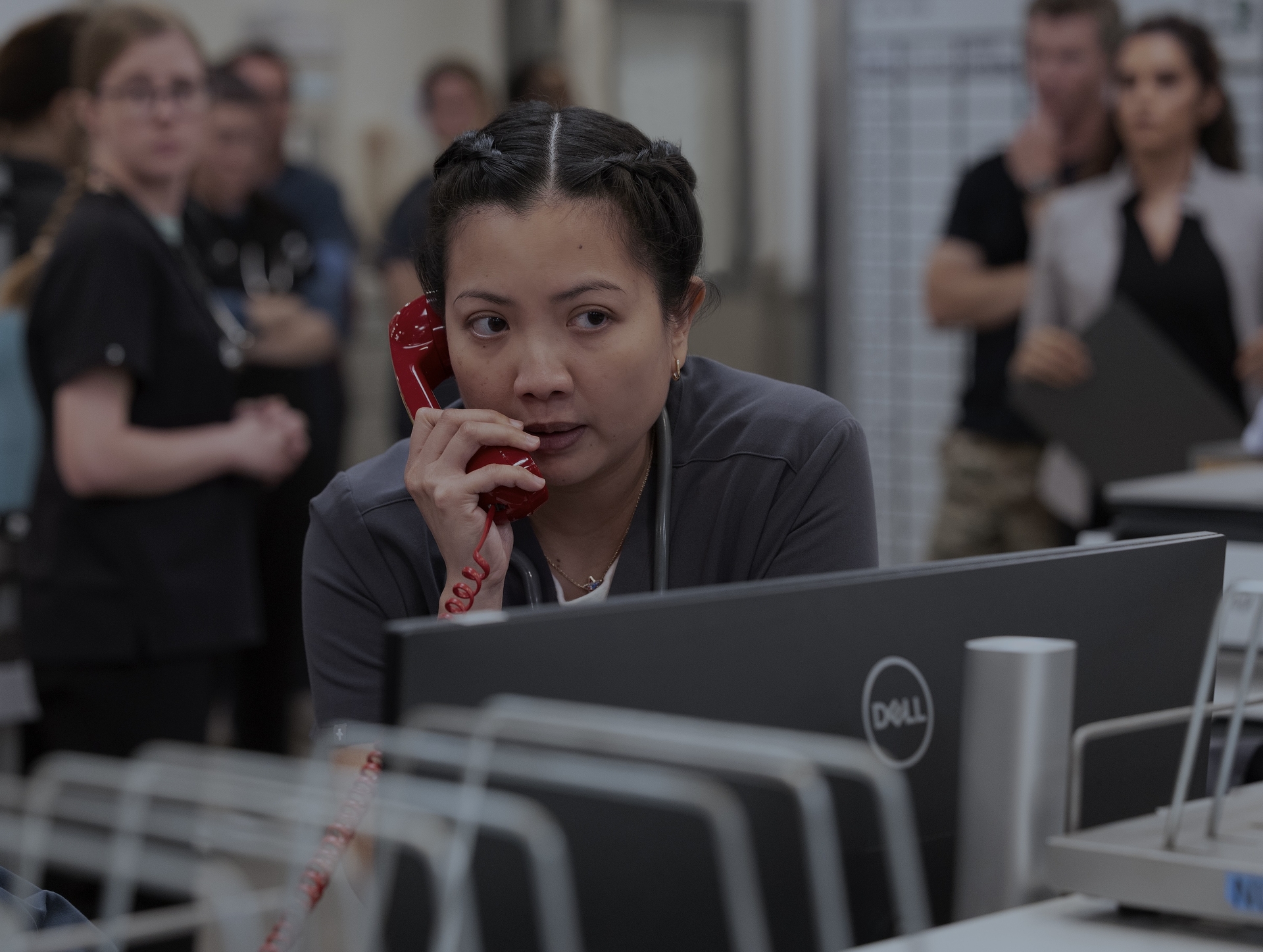 The Pit, temporada 2, episódio 8 – Kristin Villanueva (foto de Warrick Page/HBO Max)