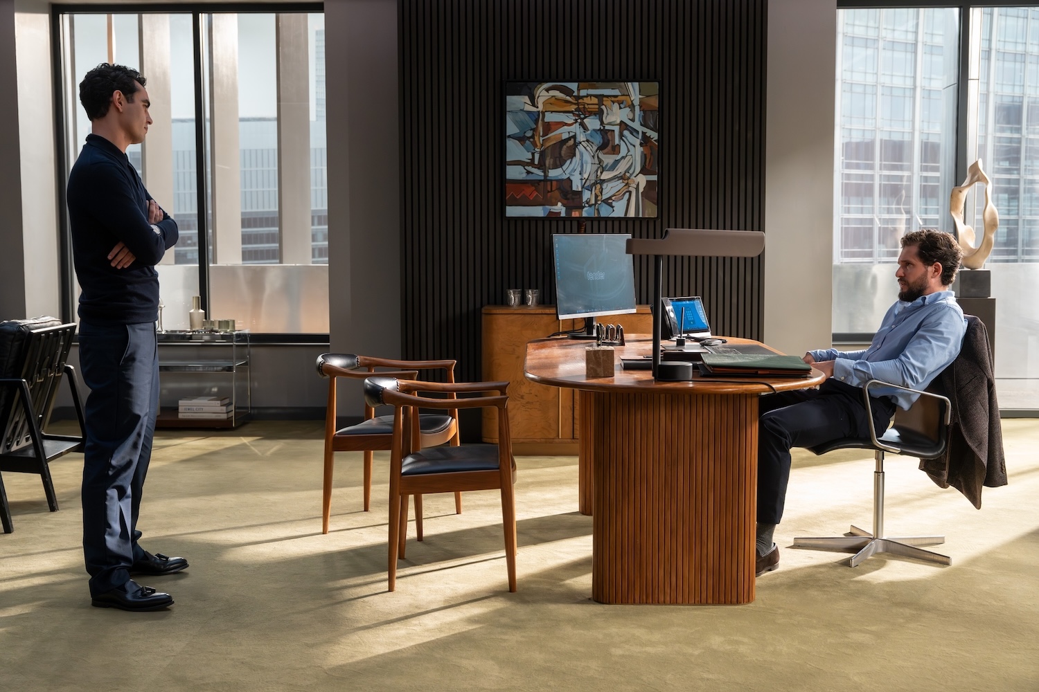 Industry Season 4 Episode 7 - Max Minghella, Kit Harington (Photograph by Simon Ridgway/HBO)