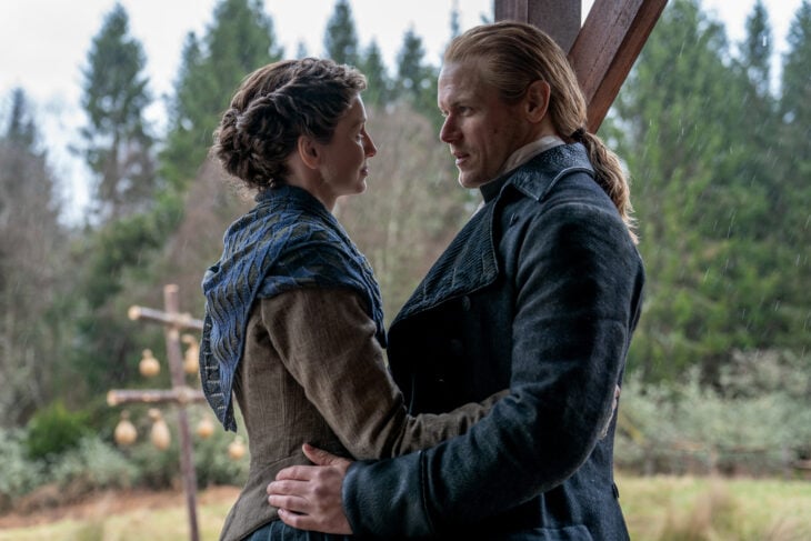 Outlander Season 8 - Caitríona Balfe (“Claire Fraser”) and Sam Heughan (“Jamie Fraser”) (Photo courtesy of STARZ)