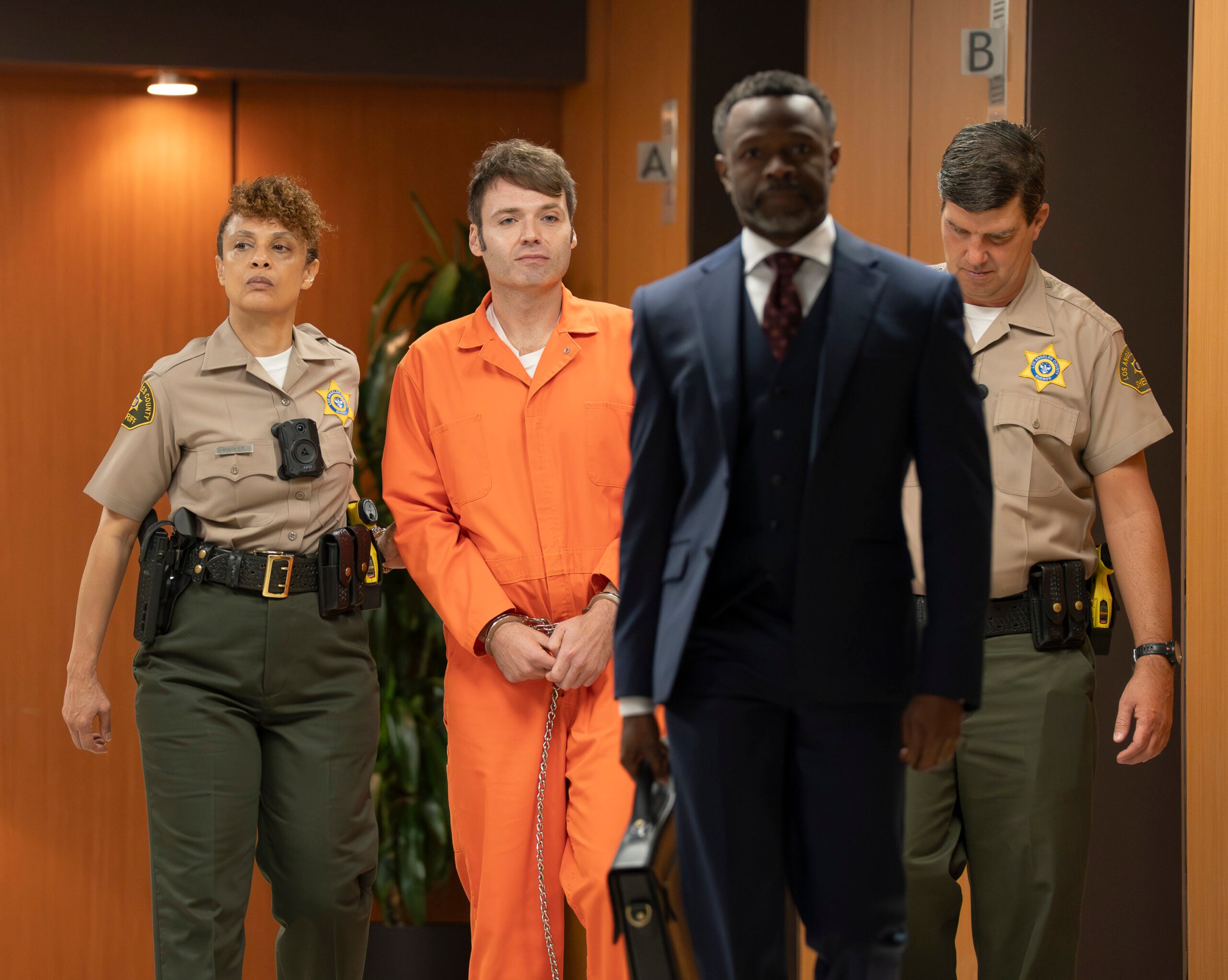 The Rookie Season 8 Episode 11, "Aftermath" -- SETH GABEL, SEAN PATRICK THOMAS