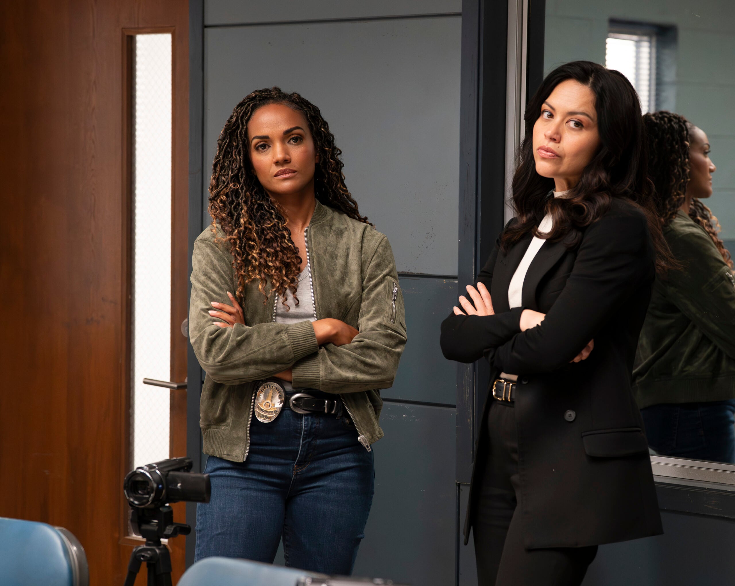 The Rookie Season 8 Episode 11, "Aftermath" -- MEKIA COX, ALYSSA DIAZ