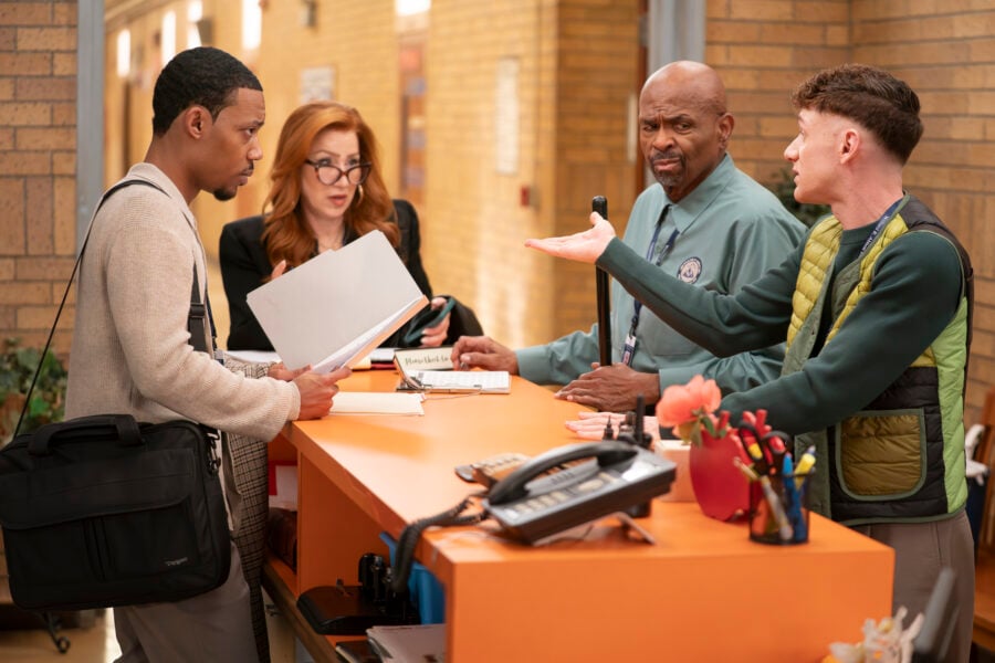 ABBOTT ELEMENTARY - “Aide” (Disney/Gilles Mingasson) TYLER JAMES WILLIAMS, LISA ANN WALTER, WILLIAM STANFORD DAVIS, CHRIS PERFETTICHRIS PERFETTI