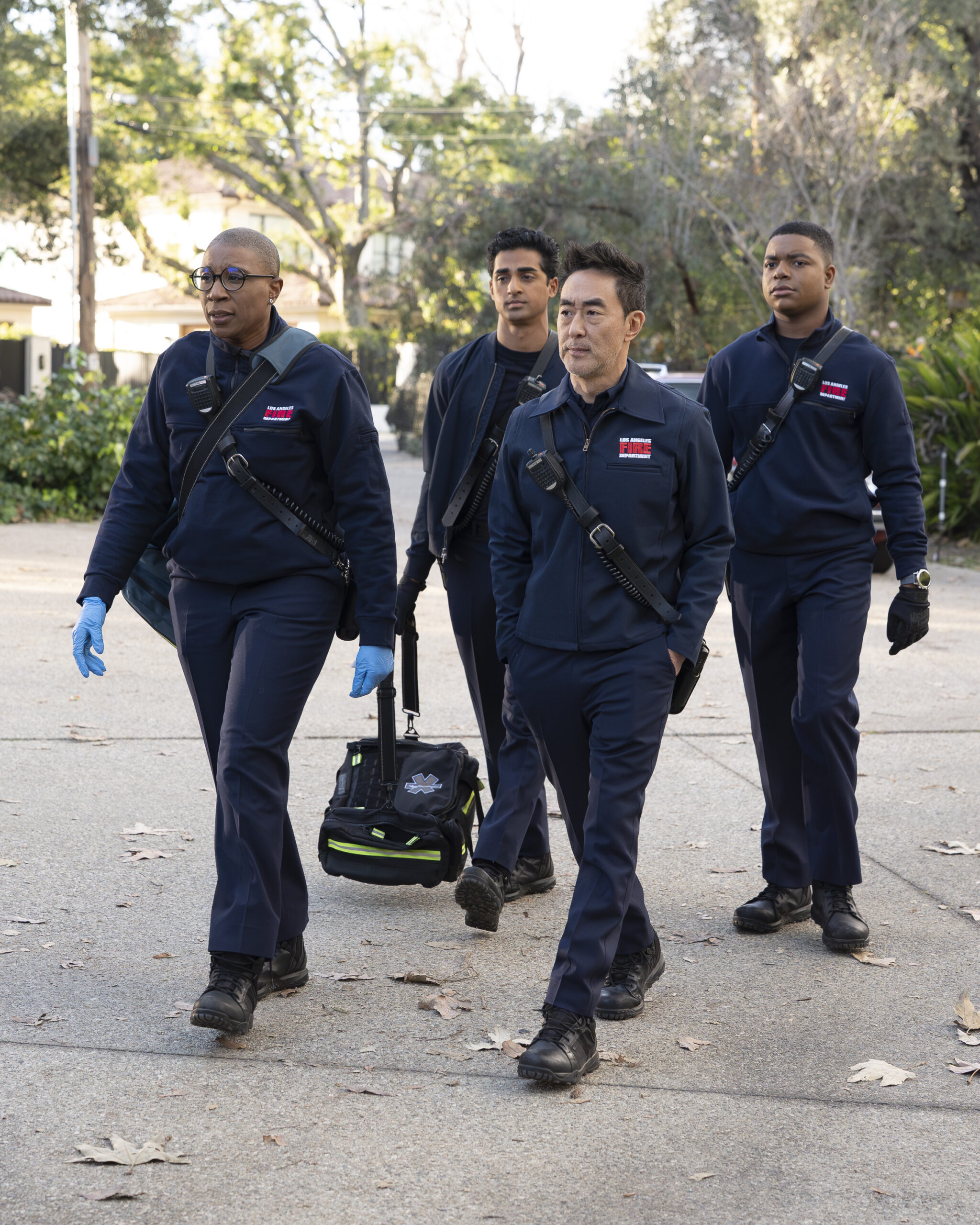 9-1-1 Season 9 Episode 14, "D.I.Y." -- AISHA HINDS, ANIRUDH PISHARODY, KENNETH CHOI, ELIJAH M. COOPER