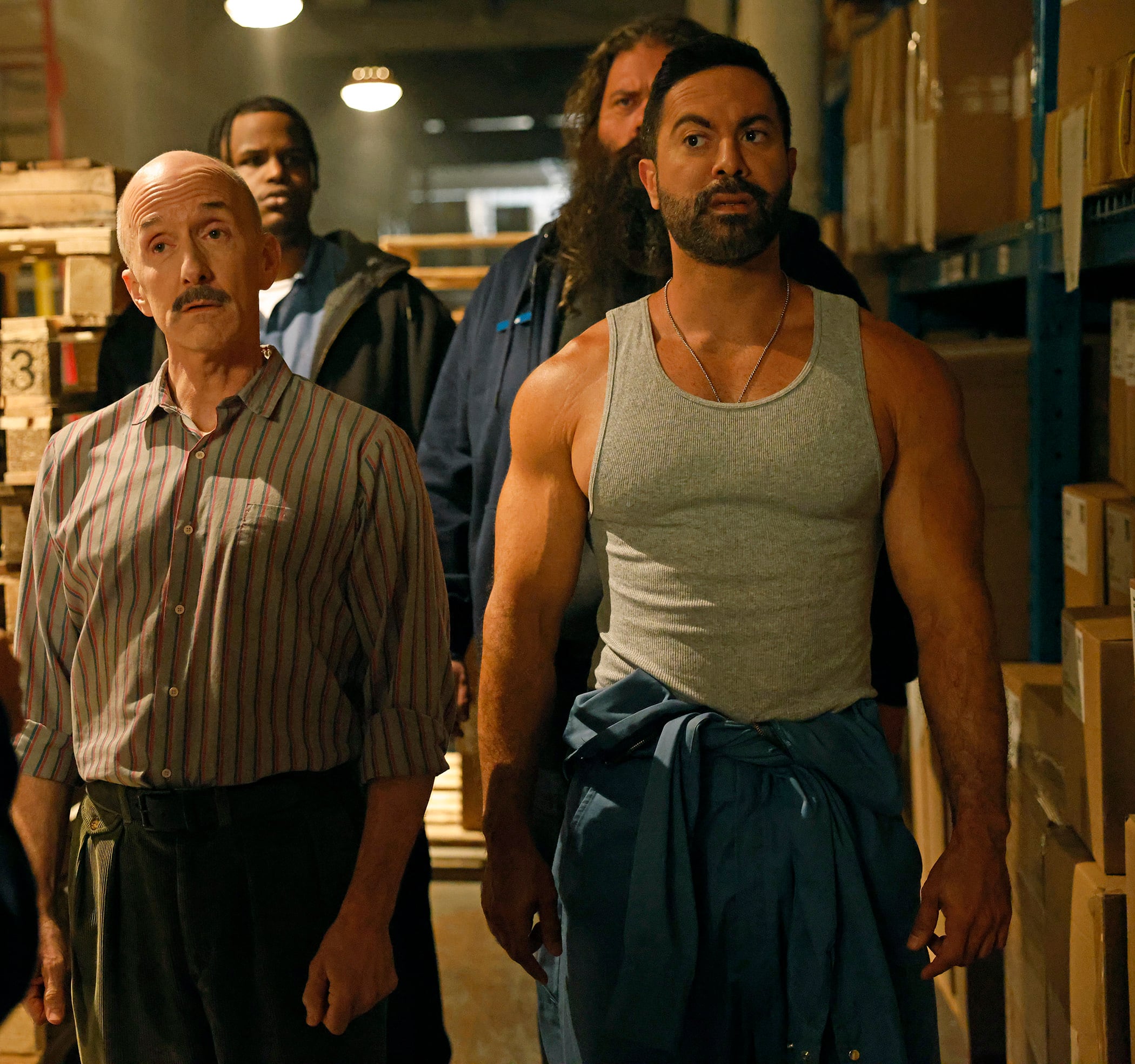 Animal Control Season 4 Episode 8, "Squirrels and Fat Cats" -- Jim Rash as Arnie, Victor Turpin as Johnny