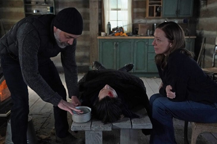 Still from Doc Season 2 Episode 18 of Omar Metwally and Molly Parker pictured from left to right. What to Expect from Doc Season 2 Episode 18: Orientation Still from Doc Season 2 Episode 18 of Omar Metwally and Molly Parker pictured from left to right.