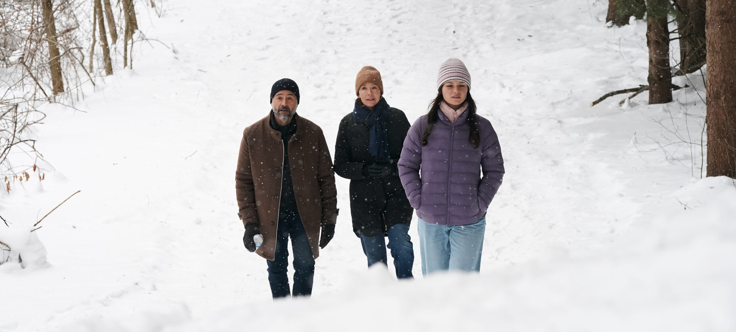 Doc Season 2 Episode 18 - Omar Metwally, Molly Parker and Charlotte Fountain-Jardim | Tell-Tale TV Still from Doc Season 2 Episode 18 of Omar Metwally, Molly Parker and Charlotte Fountain-Jardim pictured from left to right.