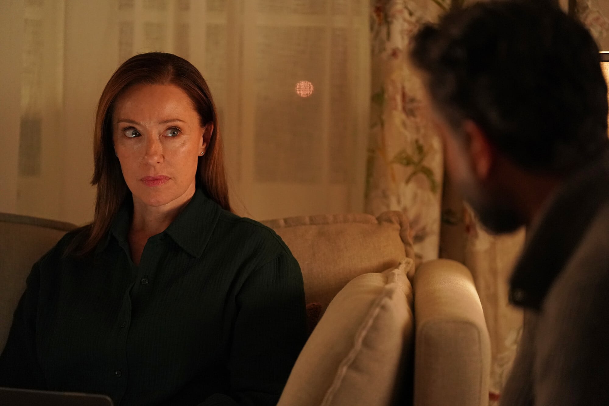 Still from Doc Season 2 Episode 19 of Molly Parker and Omar Metwally pictured from left to right.