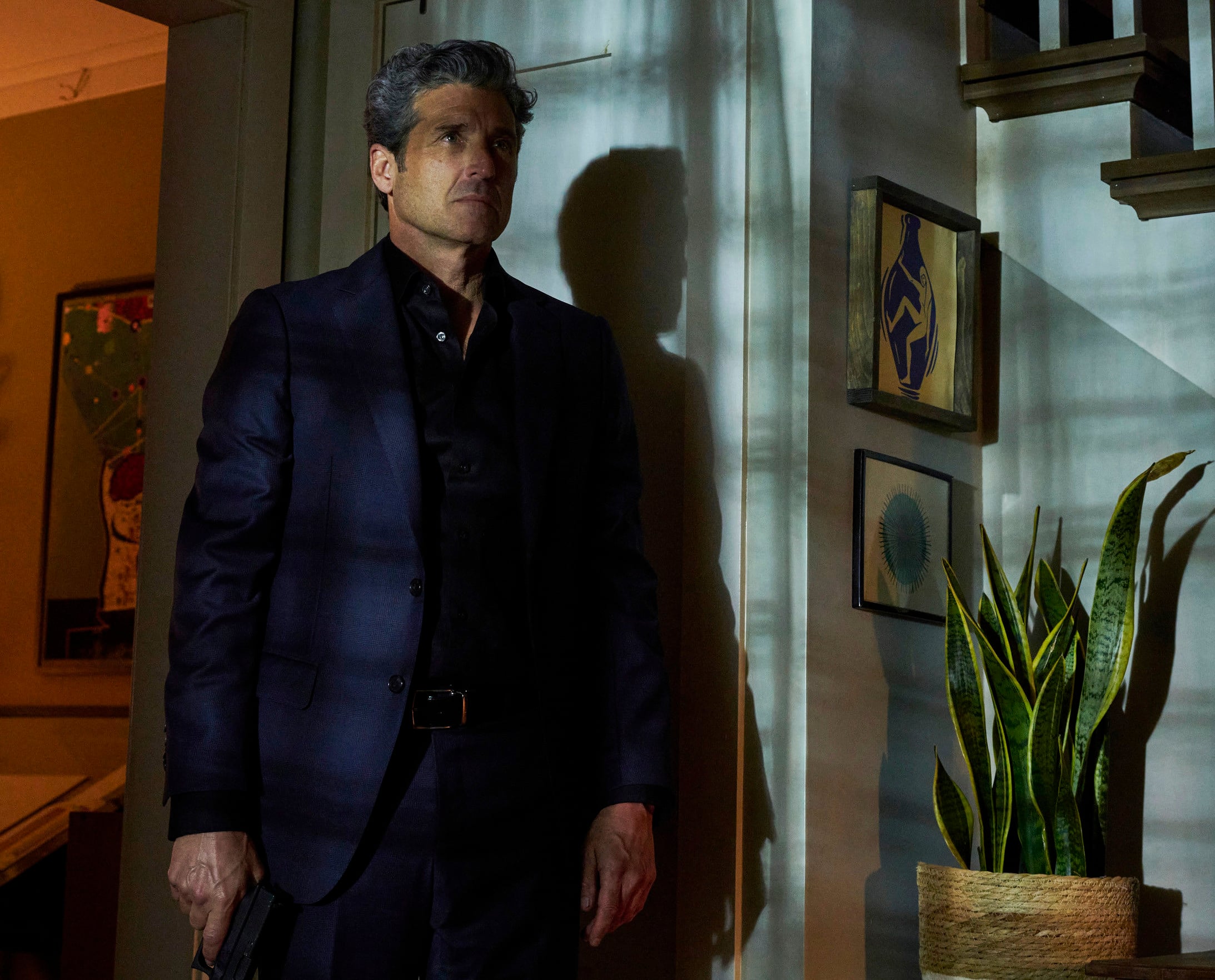 MEMORY OF A KILLER: Patrick Dempsey in "Shoot the Piano Player" © 2026 Fox Media LLC. CR: Christos Kalohoridis / FOX.