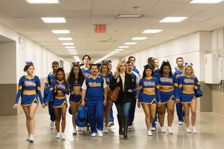 Stumble Season 1 Episode 13, "Daytona," - (l-r) Tatiyahna Davis as Zizi, Georgie Murphy as Sally, Sean Kaufman as Holden, Ryan Pinkston as Steven Vaughn, Jenn Lyon as Courteney Potter, Anissa Borrego as Krystal, and Arianna Davis as Madonna Stumble Season 1 Episode 13 Review: Daytona 