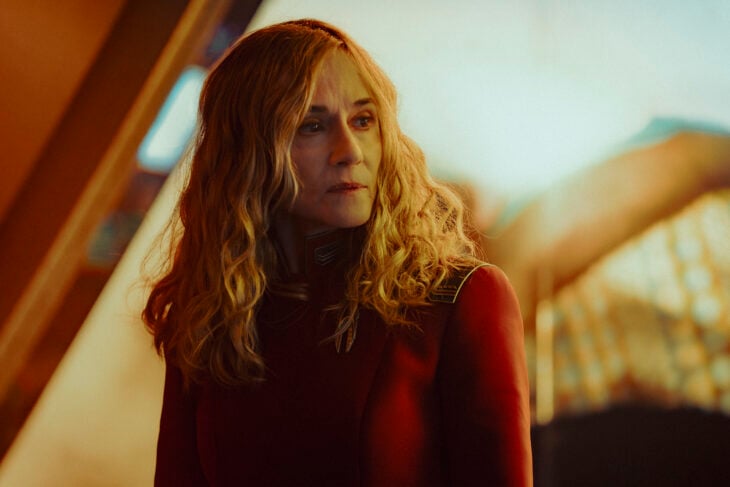 Still from Star Trek: Starfleet Academy Season 1 Episode 10 of Holly Hunter as Captain Nahla Ake. Star Trek: Starfleet Academy Season 1 Episode 10 Review: Rubincon Still from Star Trek: Starfleet Academy Season 1 Episode 10 of Holly Hunter as Captain Nahla Ake.