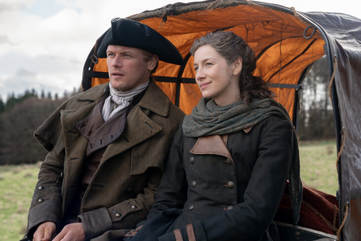 Outlander Season 8 - Caitríona Balfe (“Claire Fraser”) and Sam Heughan (“Jamie Fraser”) (Photo courtesy of STARZ)