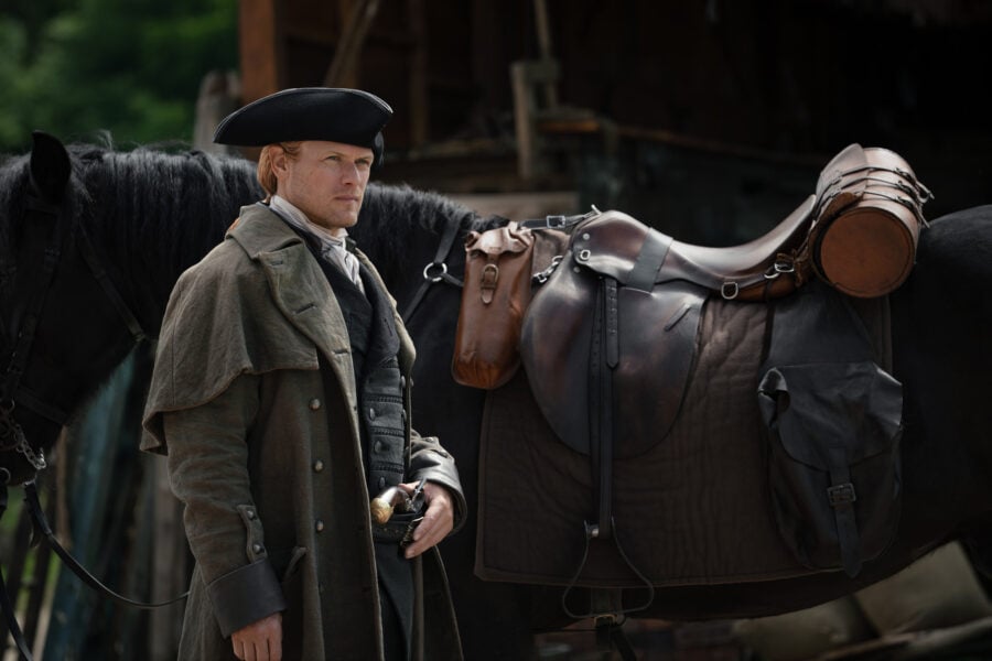 Outlander Season 8 Episode 4 — Sam Heughan (“Jamie Fraser”). Photo Courtesy of STARZ