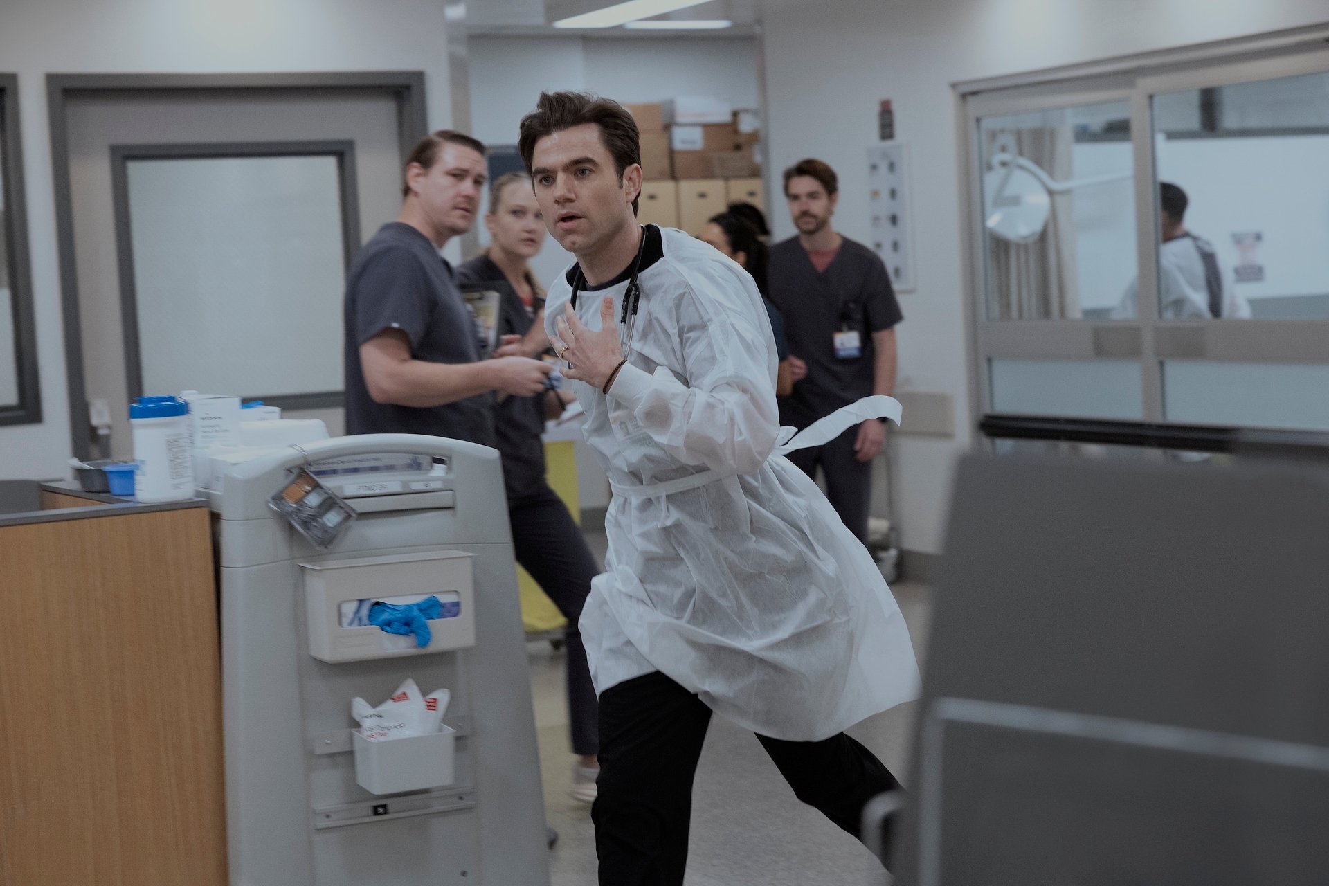 The Pit, temporada 2, episódio 10 – Patrick Ball (foto de Warrick Page/HBO Max)