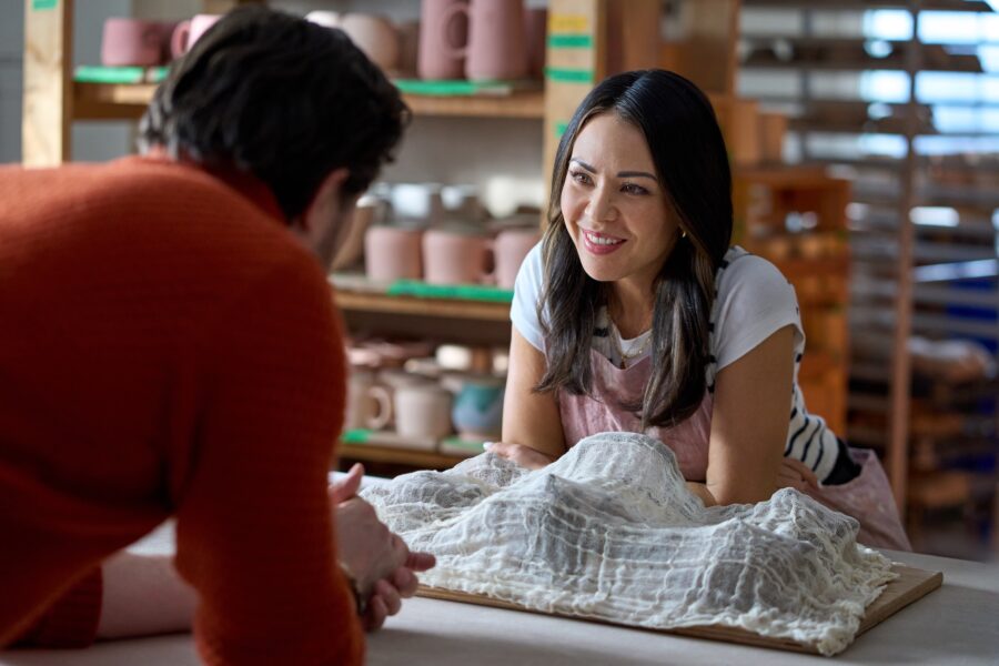 Two for Tee – Janel Parrish (Credit: ©2025 Hallmark Media/Photographer: Courtney Julien)