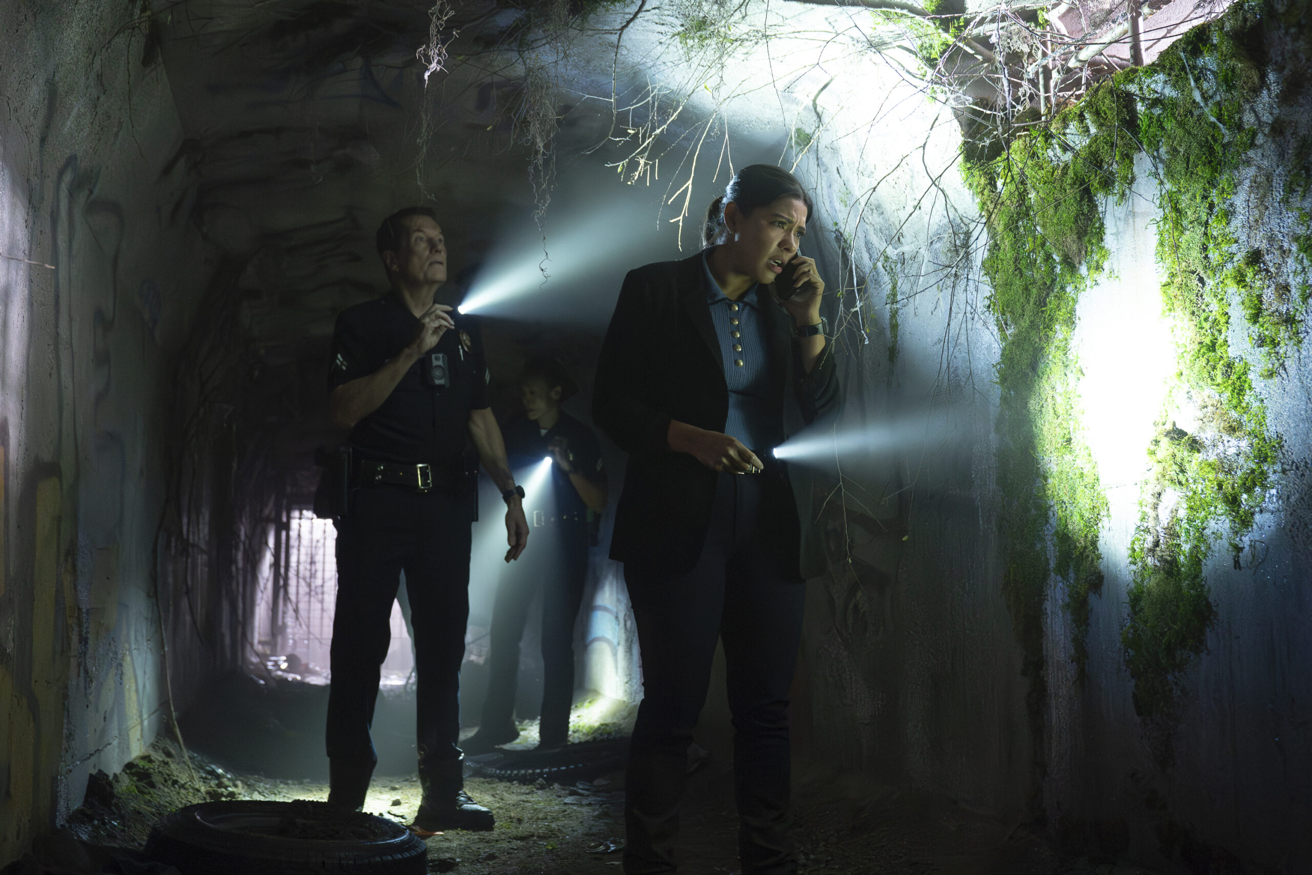 The Rookie Season 8 Episode 14, "Tiger Bear" -- BRENT HUFF, LISSETH CHAVEZ