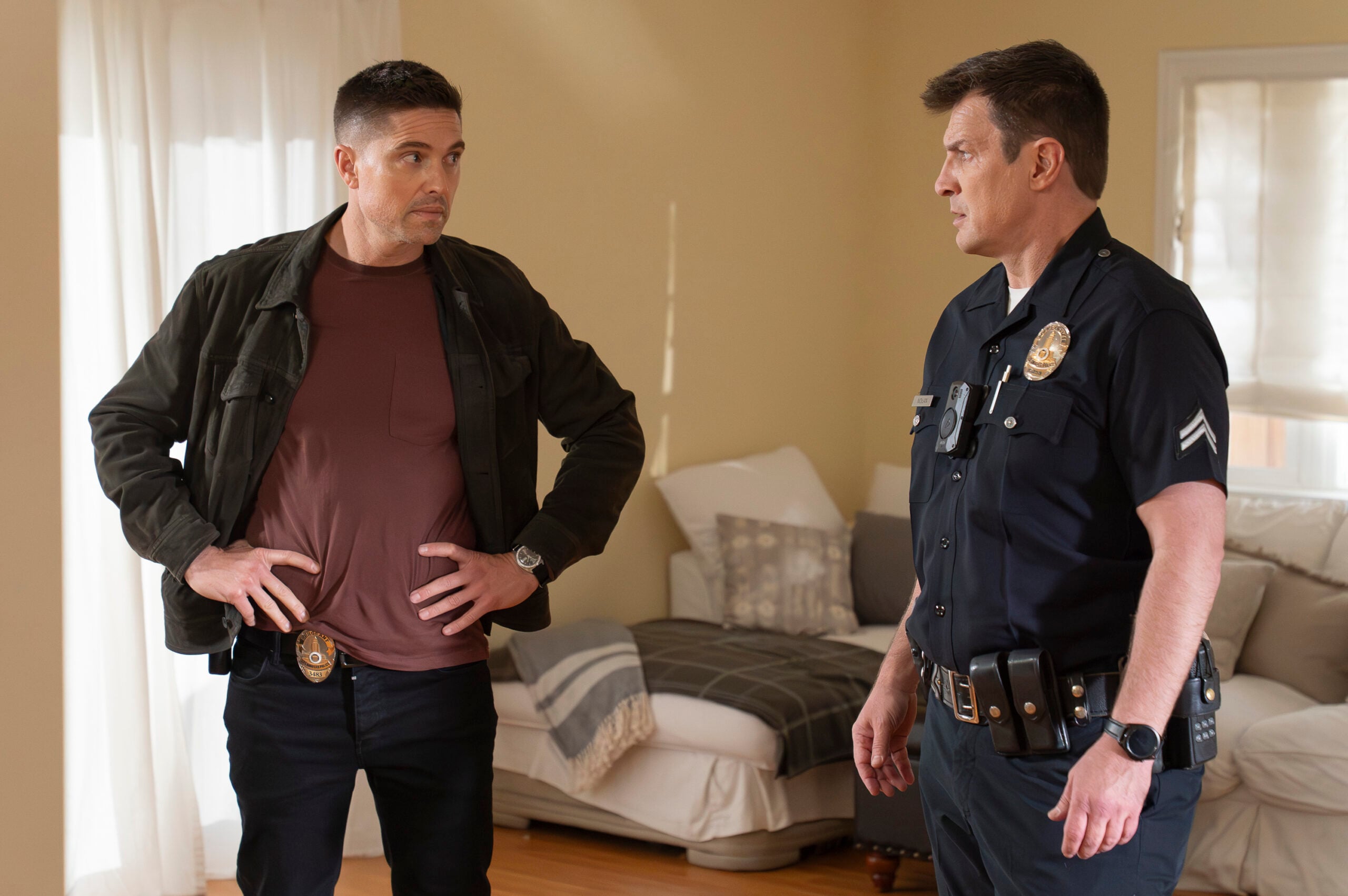 The Rookie Season 8, Episode 16, "Out of Time" -- ERIC WINTER, NATHAN FILLION