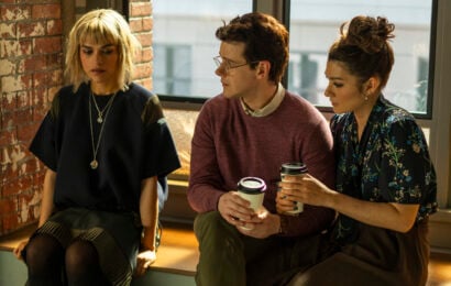 Watson Season 2 Episode 19, "The Rule of Three" - (l-r) Eve Harlow as Dr. Ingrid Derian, Peter Mark Kendall as Dr. Stephens Croft, and Inga Schlingmann as Dr. Sasha Lubbock Watson Season 2 Episode 19 Review: The Rule of Three 
