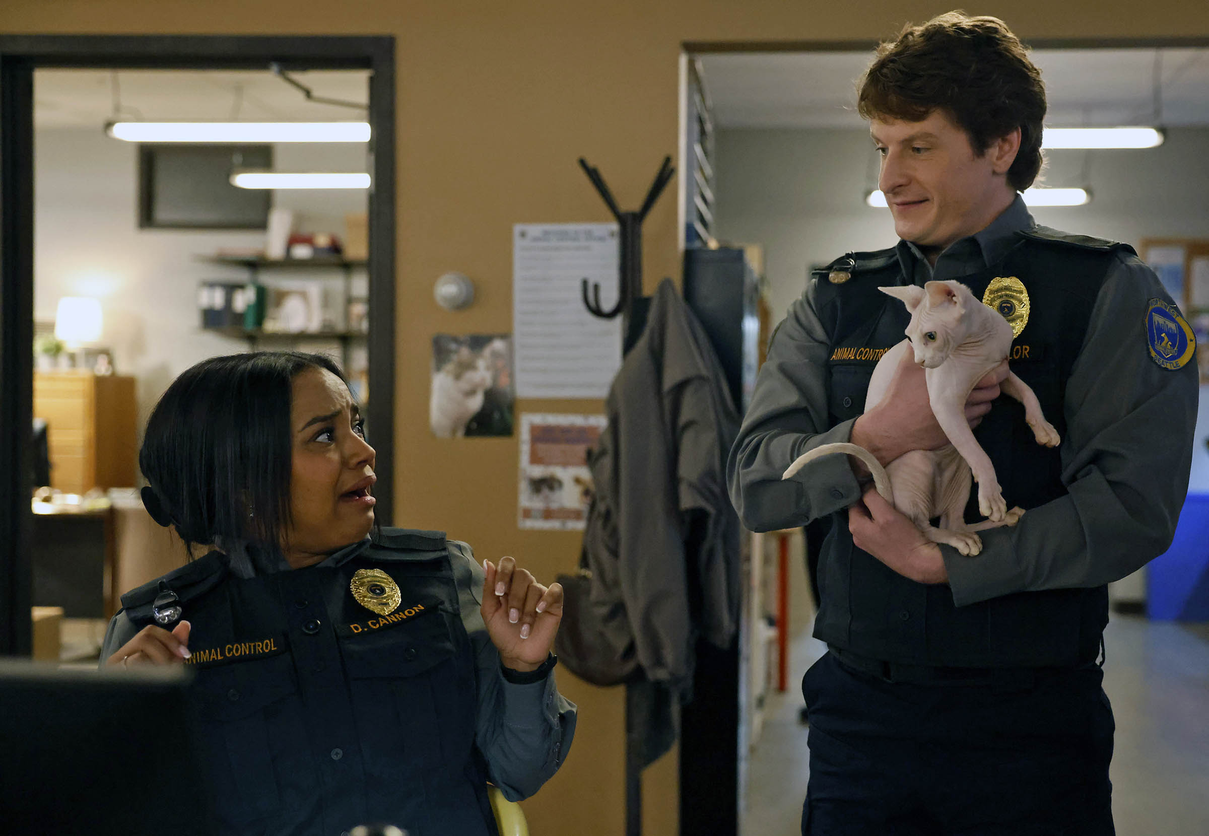 Animal Control Season 4 Episode 10, "Scaredy Cats and Sharks" -- Kyla Pratt and Michael Rowland