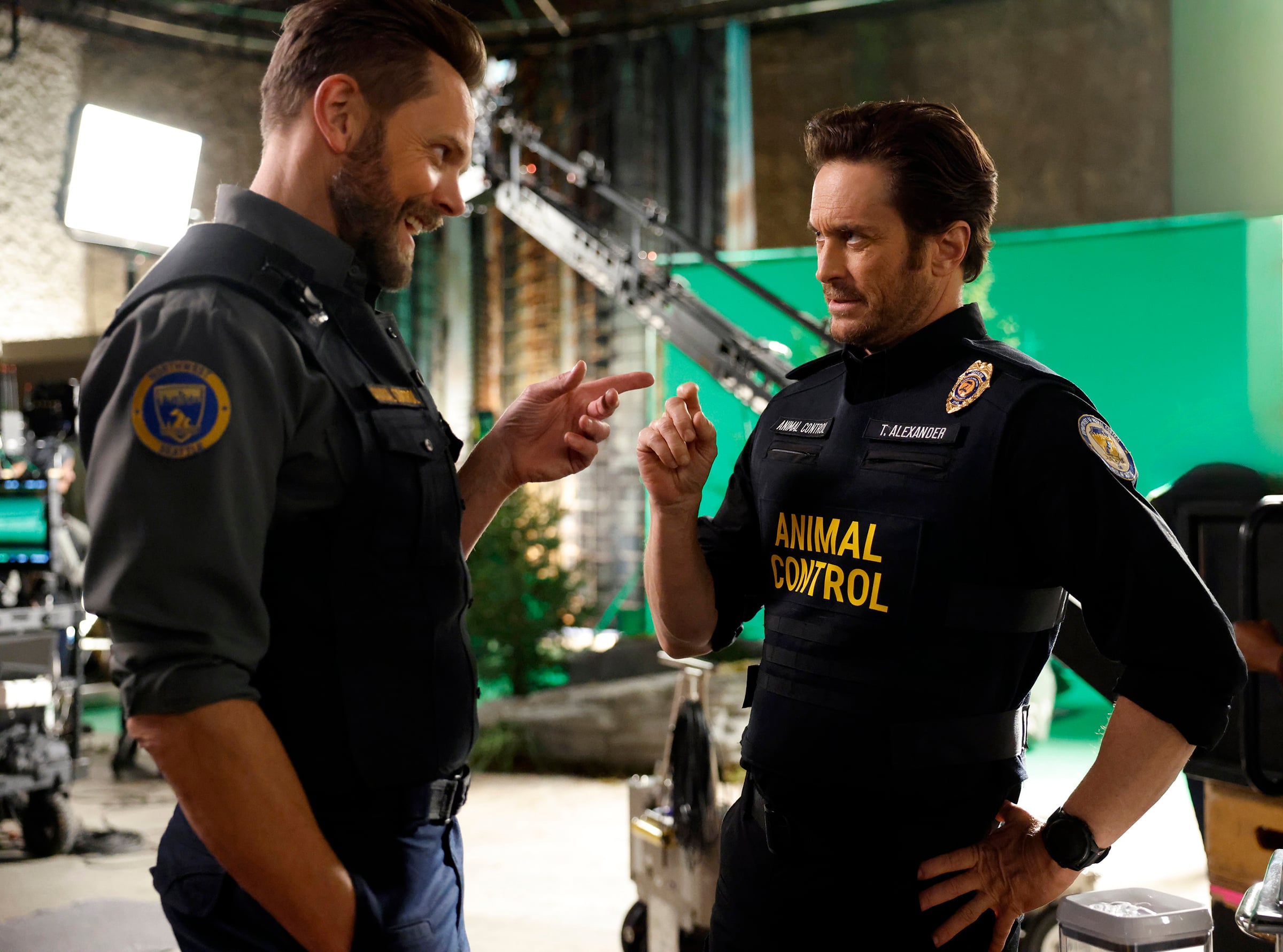 Animal Control Season 4 Episode 11, "Coyotes and Eagles" -- Joel McHale and Oliver Hudson