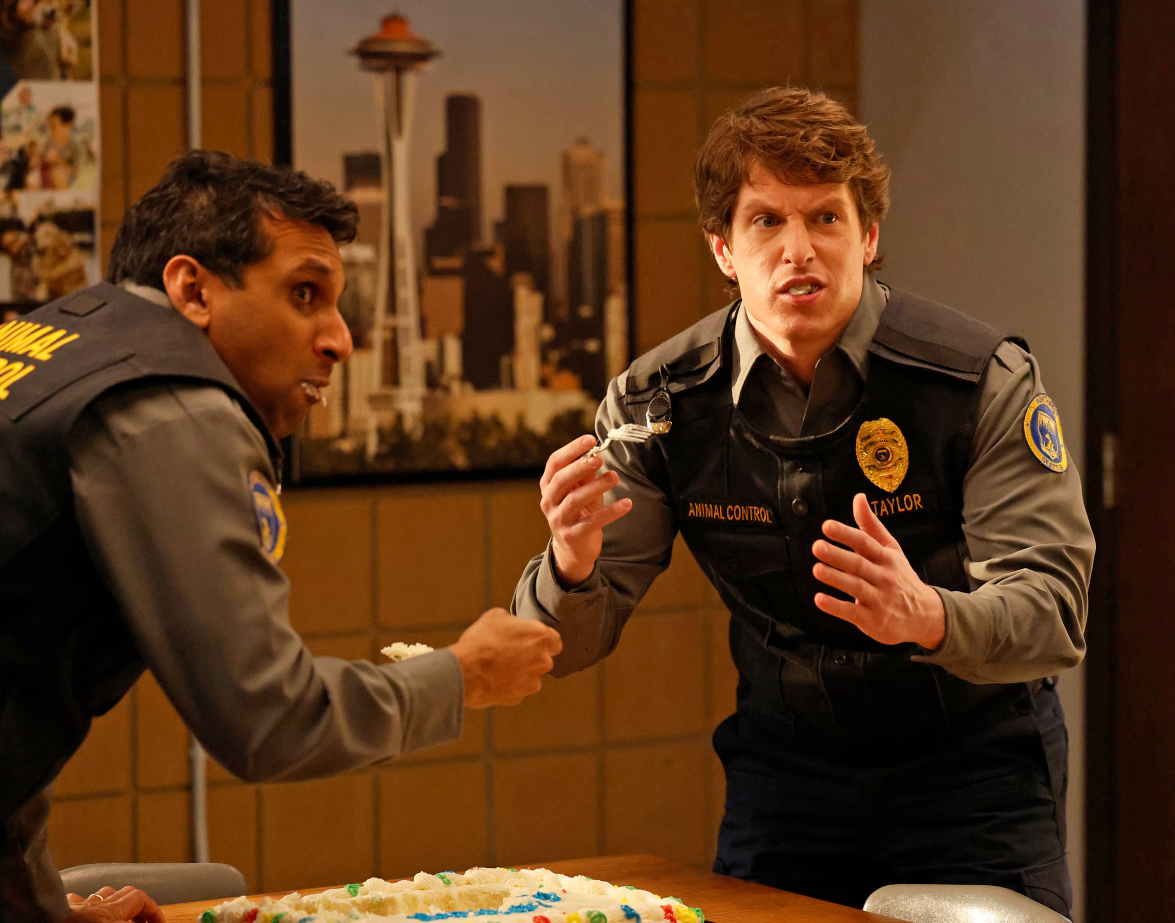 Animal Control Season 4 Episode 11, "Coyotes and Eagles" -- Ravi Patel and Michael Rowland