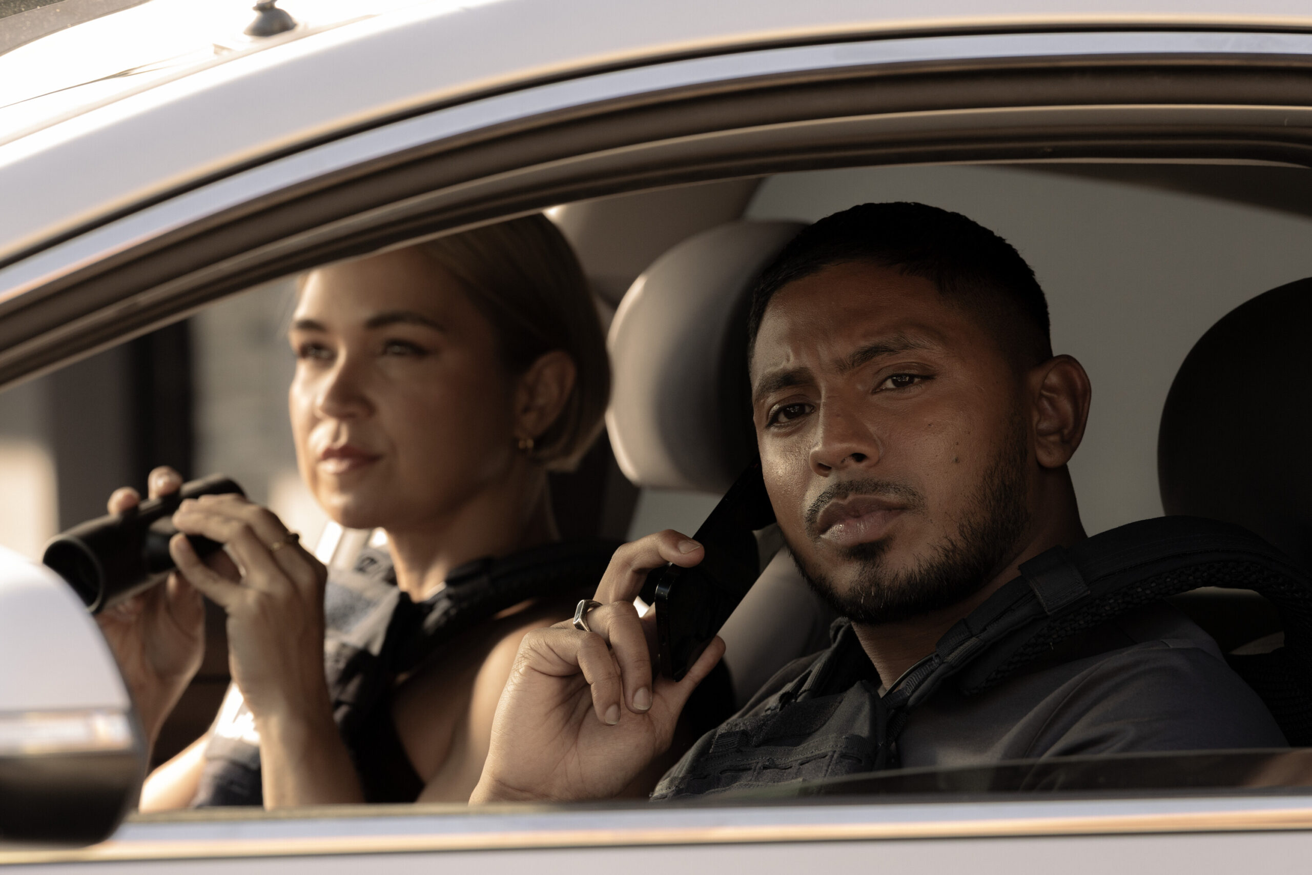 NCIS: Sydney Season 3 Episode 15, "The Collective" -- Tuuli Narkle as AFP Liaison Officer Constable Evie Cooper and Sean Sagar as NCIS Special Agent DeShawn Jackson