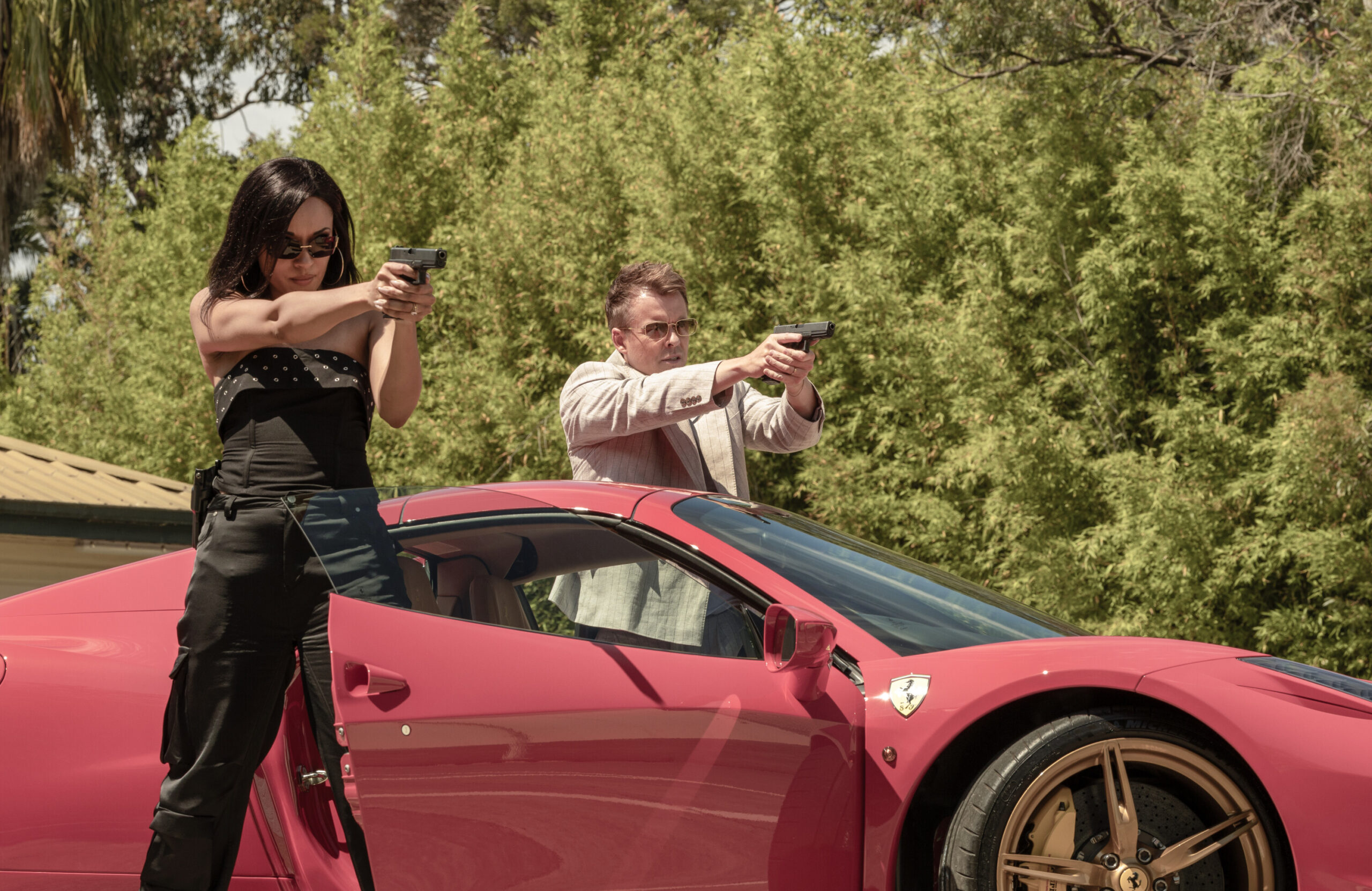 NCIS: Sydney Season 3 Episode 15, "The Collective" -- Olivia Swann as NCIS Special Agent Captain Michelle Mackey and Todd Lasance as AFP Liaison Officer Sergeant Jim 'JD' Dempsey