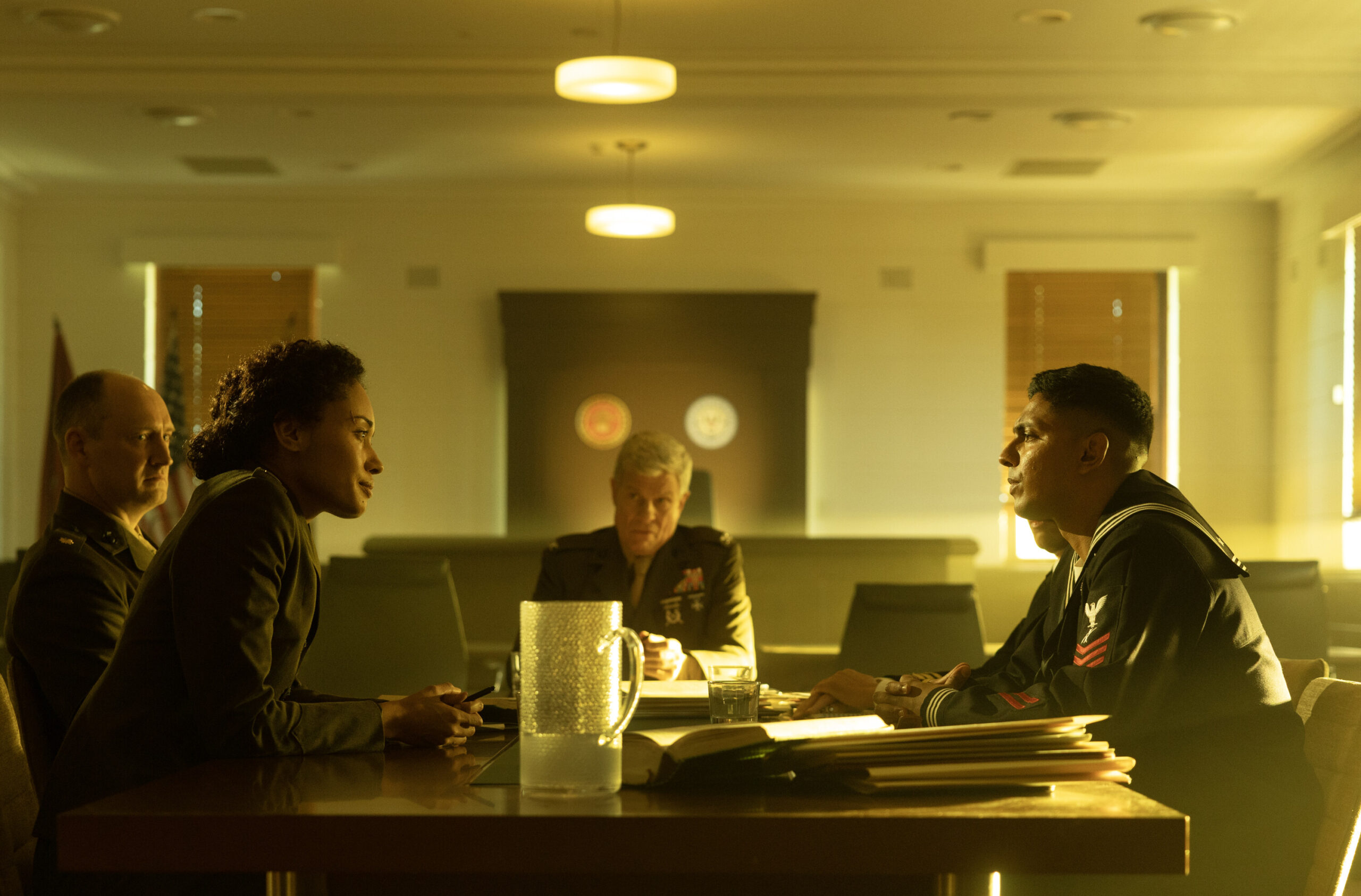 NCIS: Sydney Season 3 Episode 15, "The Collective" -- Olivia Swann as NCIS Special Agent Captain Michelle Mackey and Sean Sagar as NCIS Special Agent DeShawn Jackson