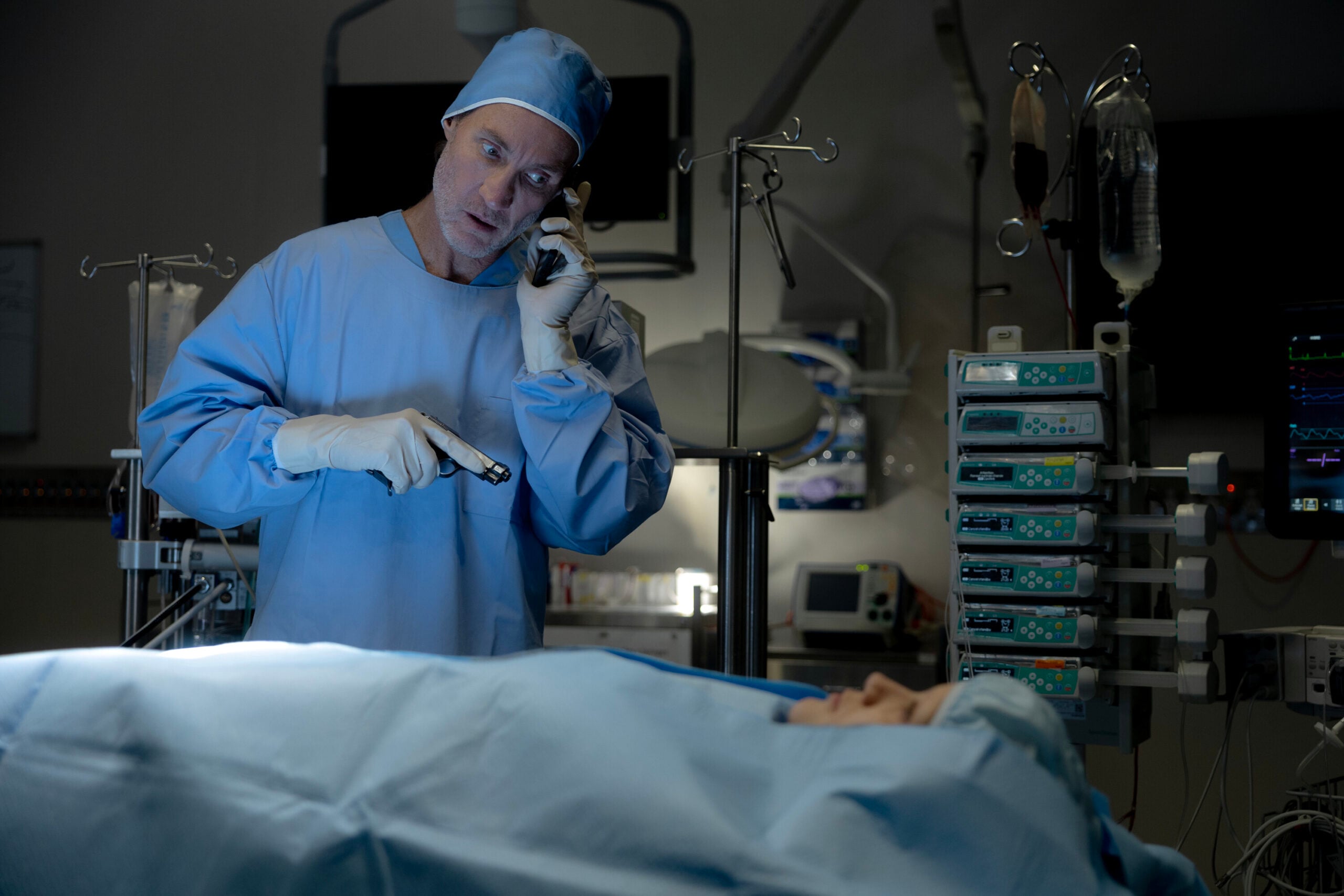 NCIS: Sydney Season 3 Episode 16, "Ticker" -- Callan Mulvey as Gary Simms and Adelaide Kennedy as Violet