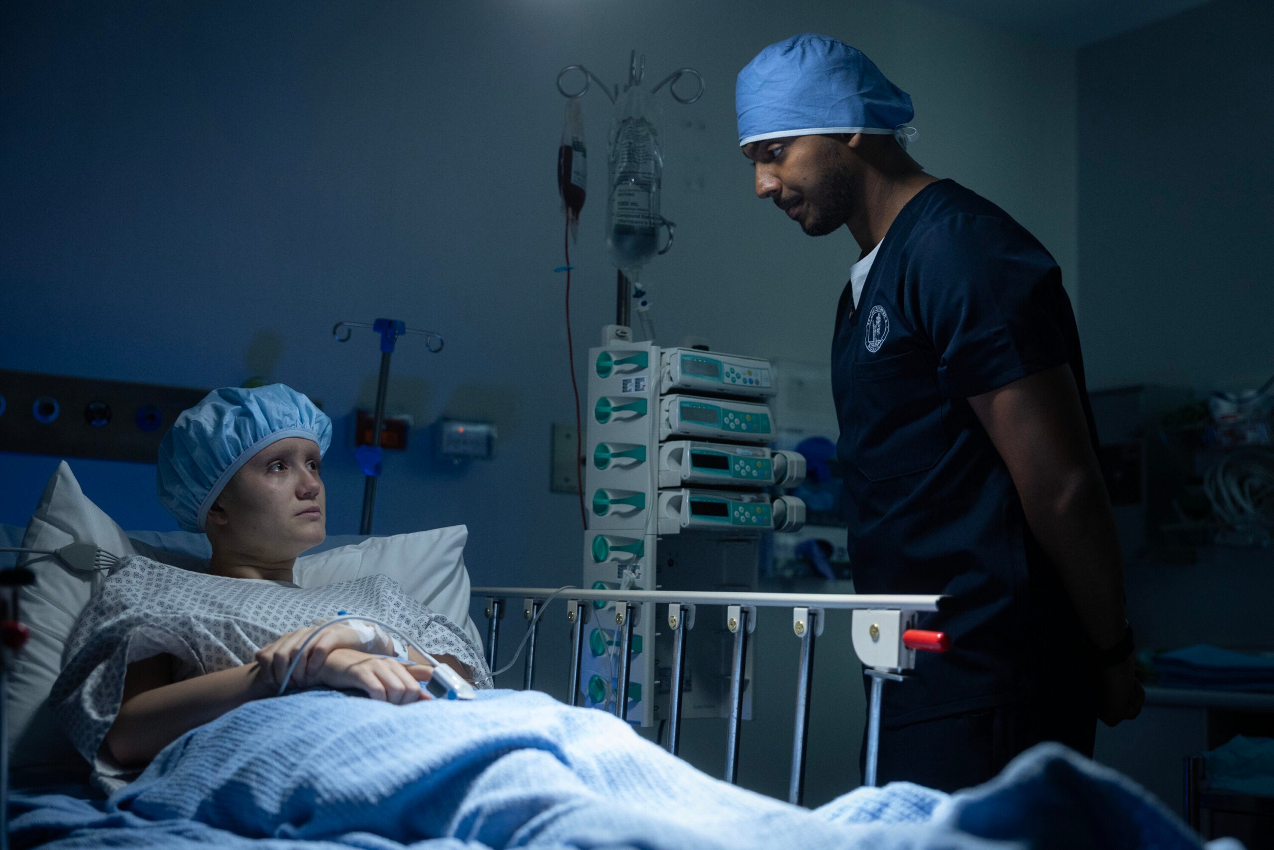 NCIS: Sydney Season 3 Episode 16, "Ticker" -- Sean Sagar as NCIS Special Agent DeShawn Jackson and Adelaide Kennedy as Violet