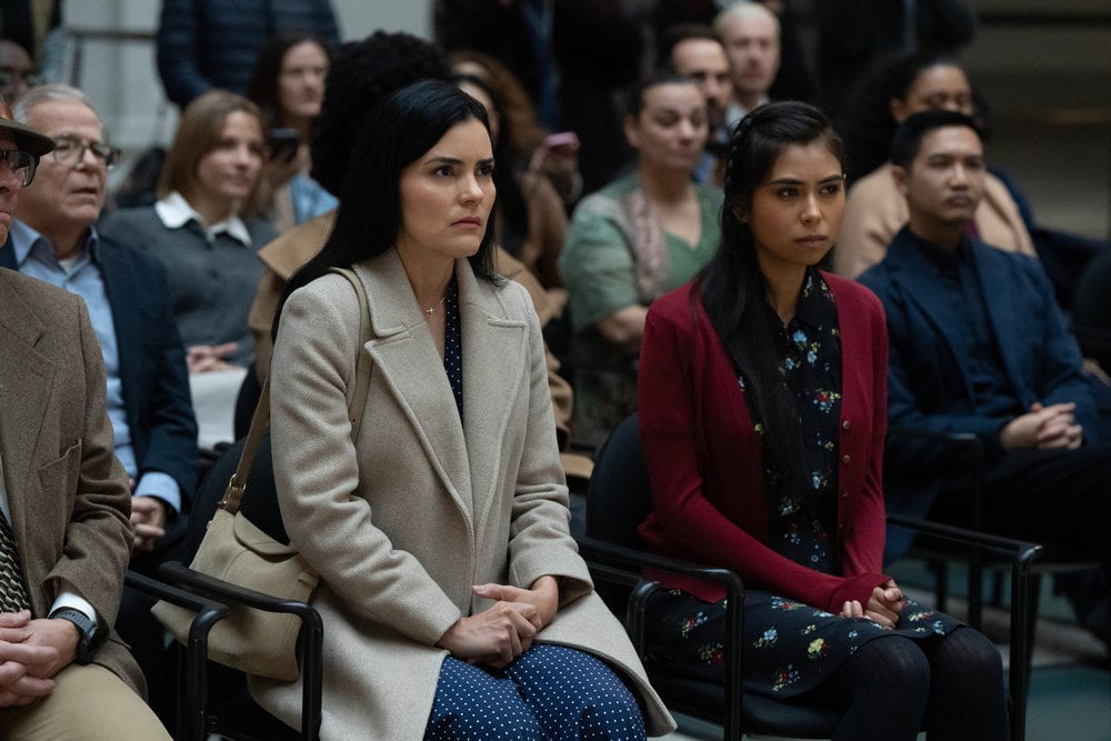 Law & Order Season 25 Episode 17, "Beyond Measure" - (l-r) Betzaida Landin as Valentina and Isabella Miranda as Luna