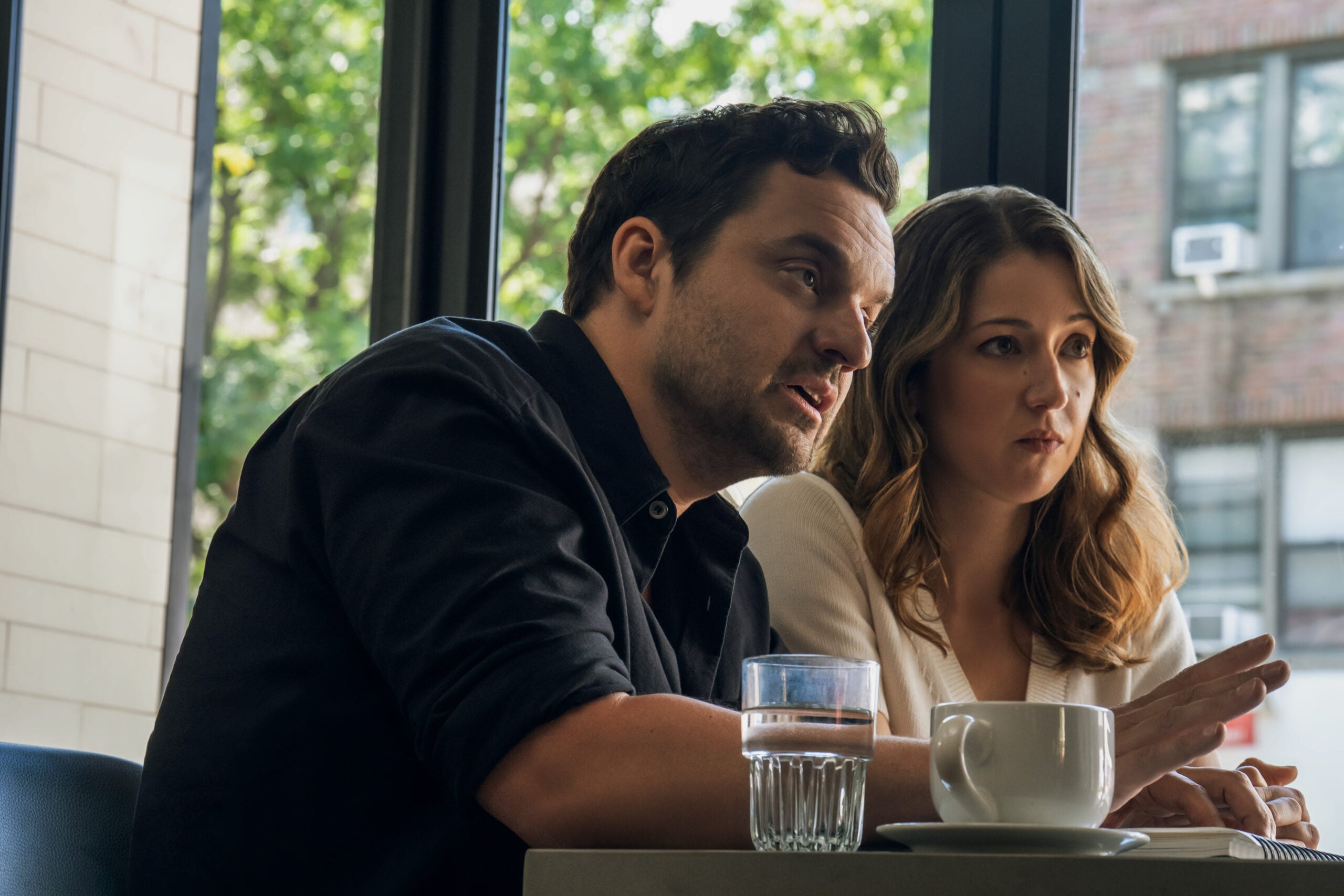 Jake Johnson as Karl and Jessy Hodges as Mallory in Maximum Pleasure Guaranteed Season 1 Episode 3, Chunnel -- Photo courtesy of Apple TV Maximum Pleasure Guaranteed Season 1 Episode 3 Review: Chunnel